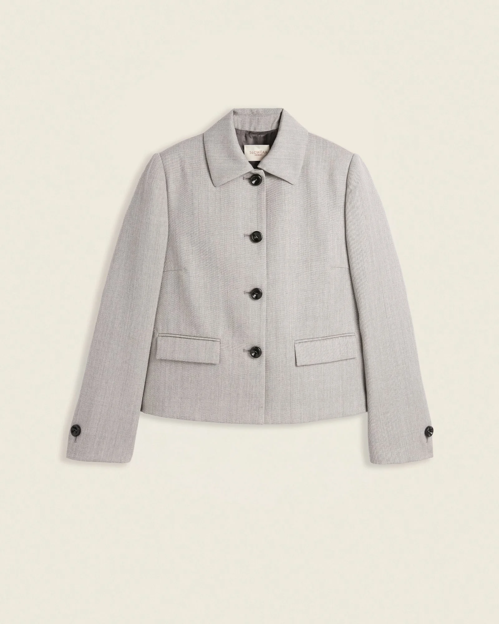 Boxy fit wool cavalry-twill jacket - 1