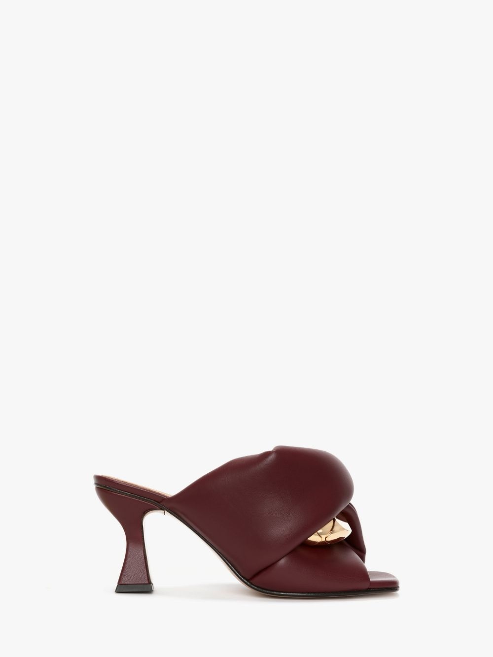 LEATHER CHAIN TWIST HEELS - 1
