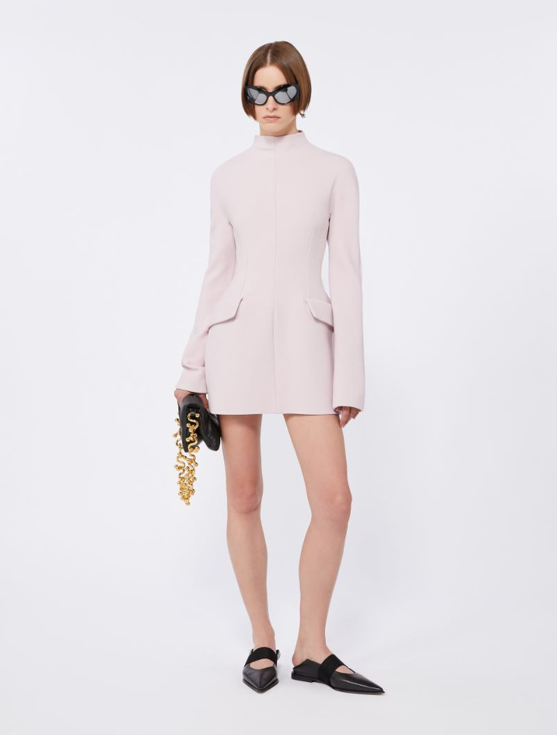 Sportmax Stretch wool short dress - KLEPSYDRA CAPSULE - antique rose outlook