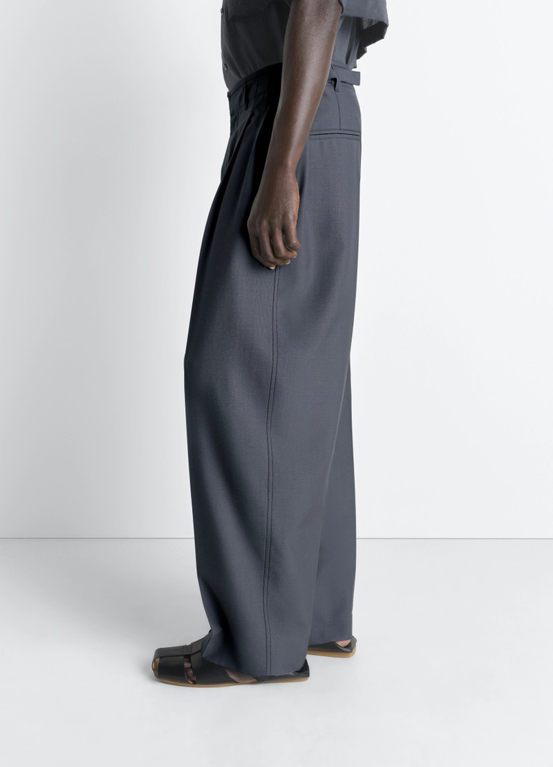 PLEATED TAILORED PANTS IN TROPICAL POLYWOOL 4