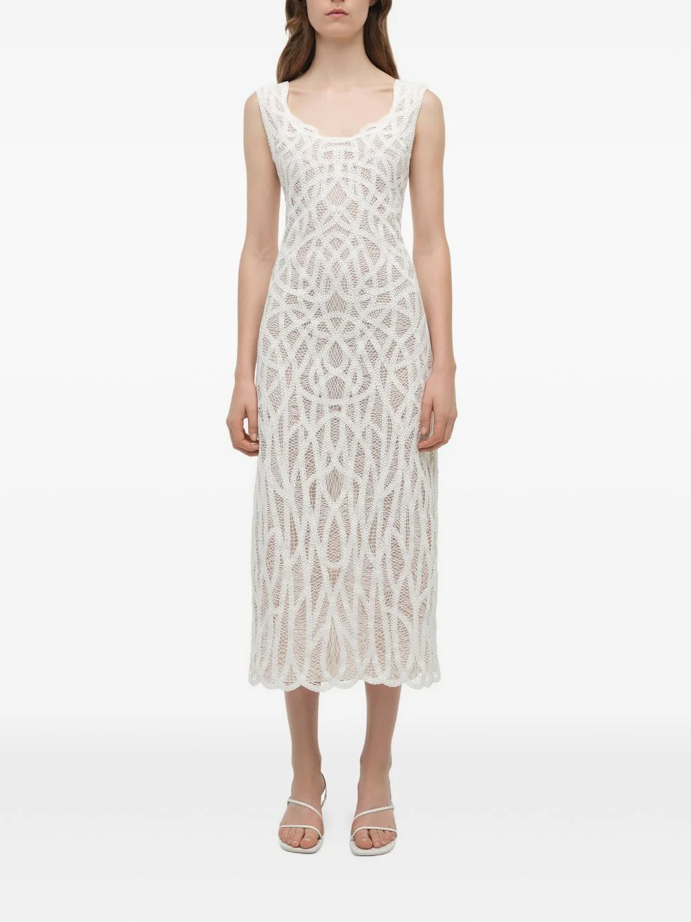 Leonora macramé midi dress - 1