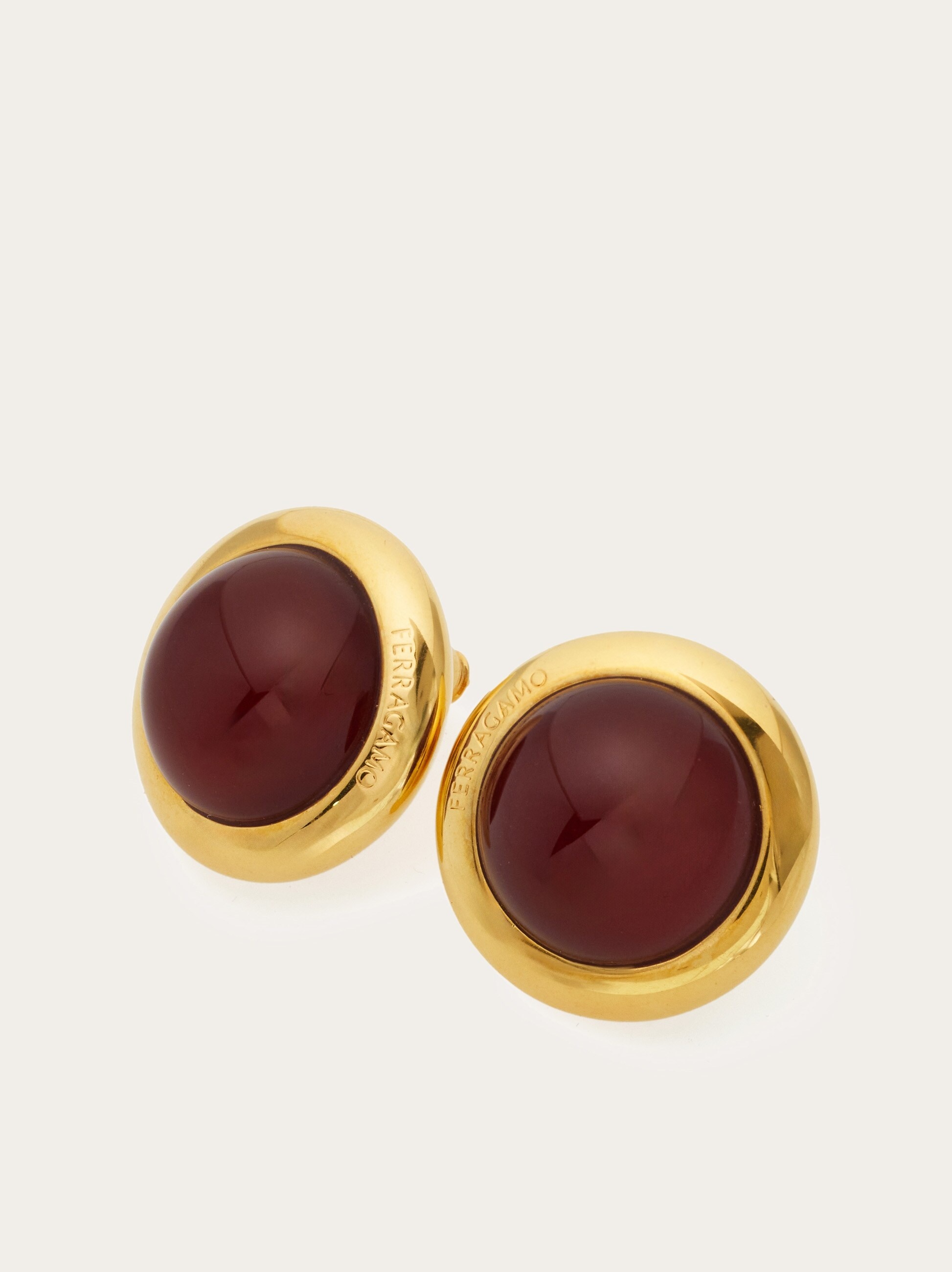 Earrings with semi-precious stone - 2
