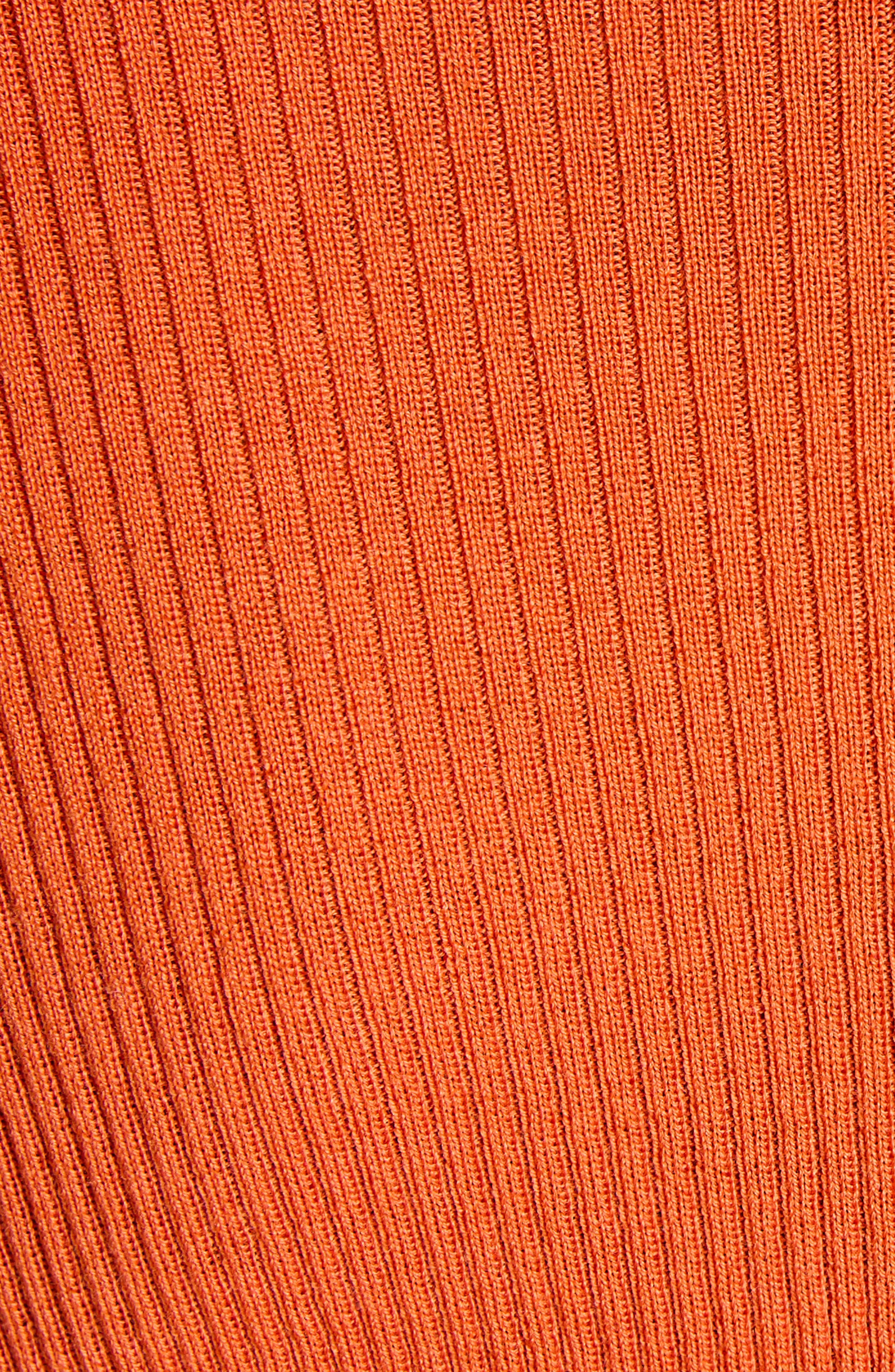 Moncler Virgin Wool Turtleneck Sweater in Vibrant Orange at Nordstrom - 5