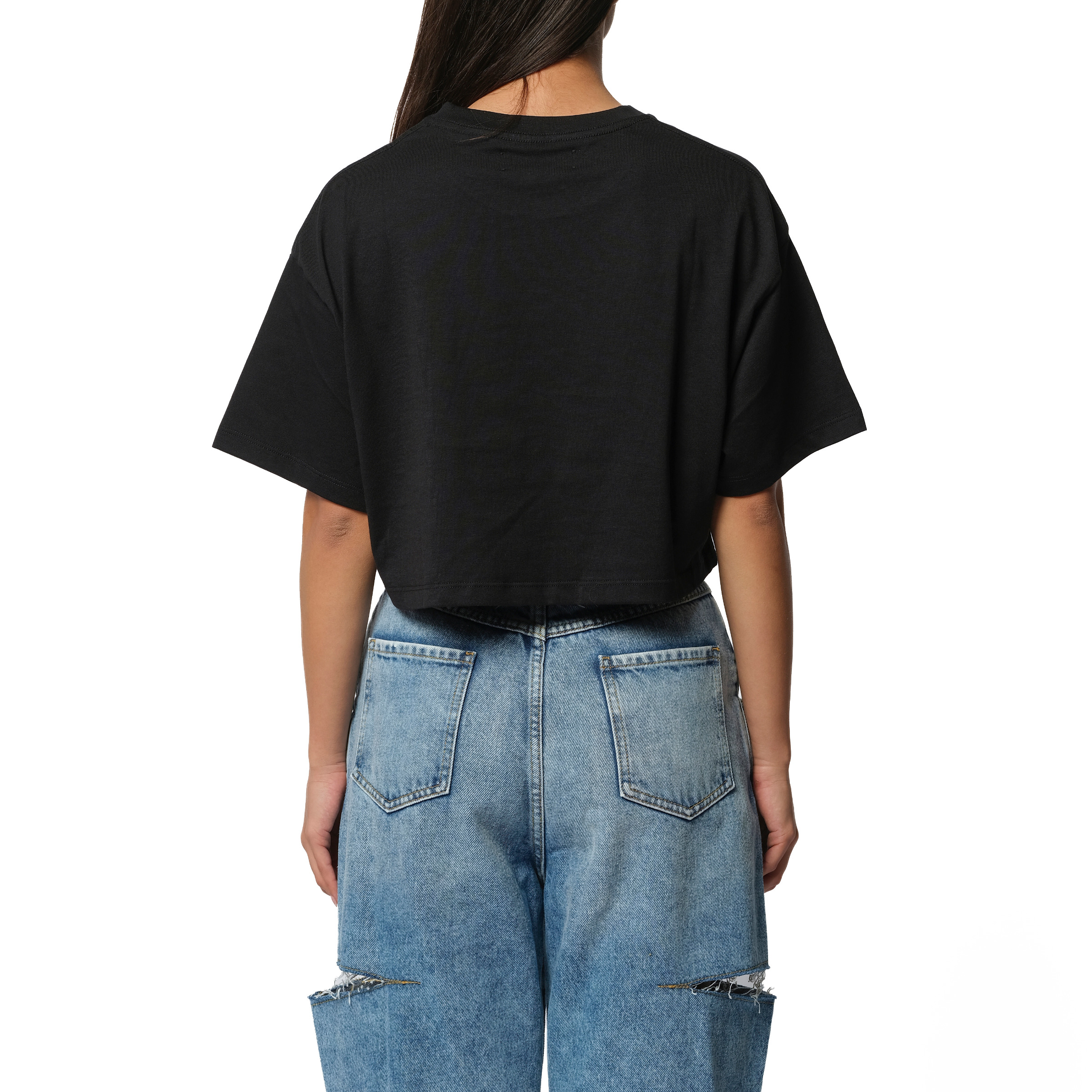 Arts District Cropped T-Shirt in Black - 6