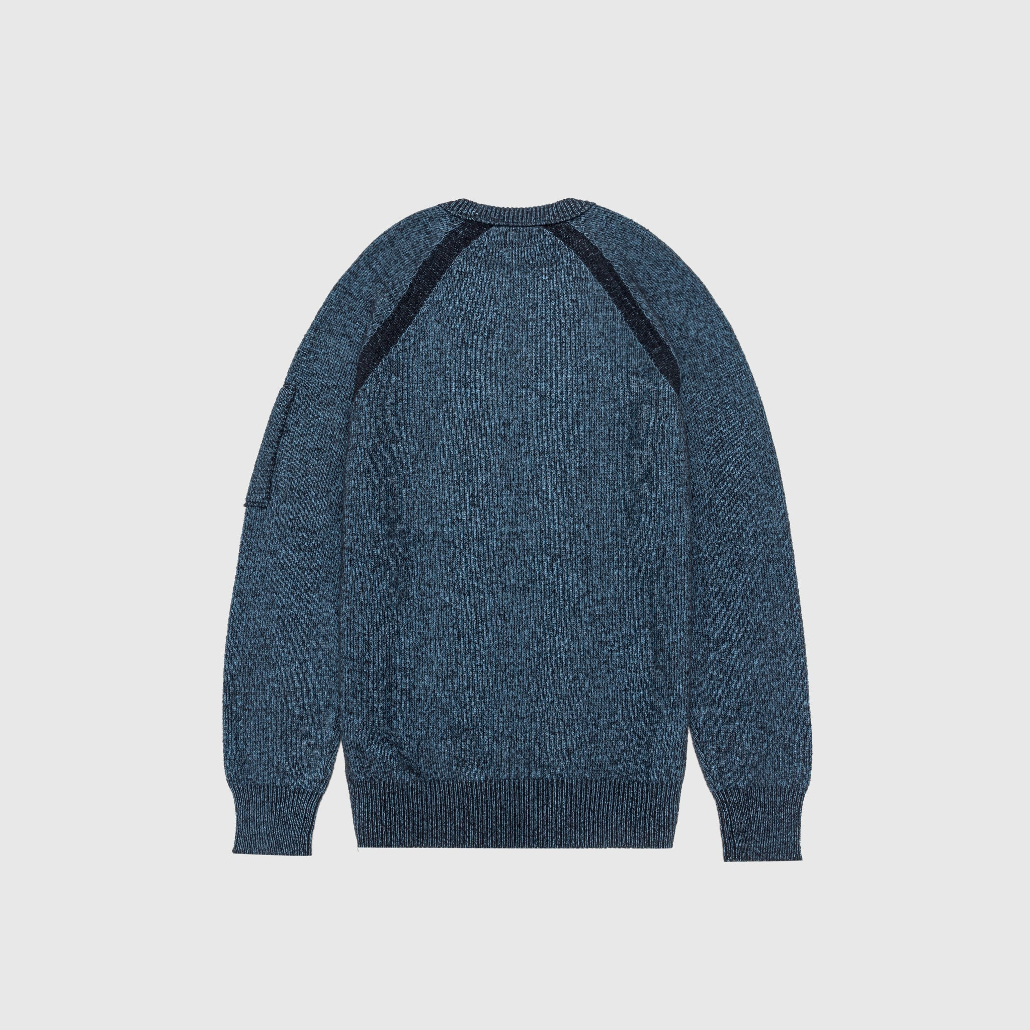 FLEECE CREWNECK KNIT SWEATER - 5
