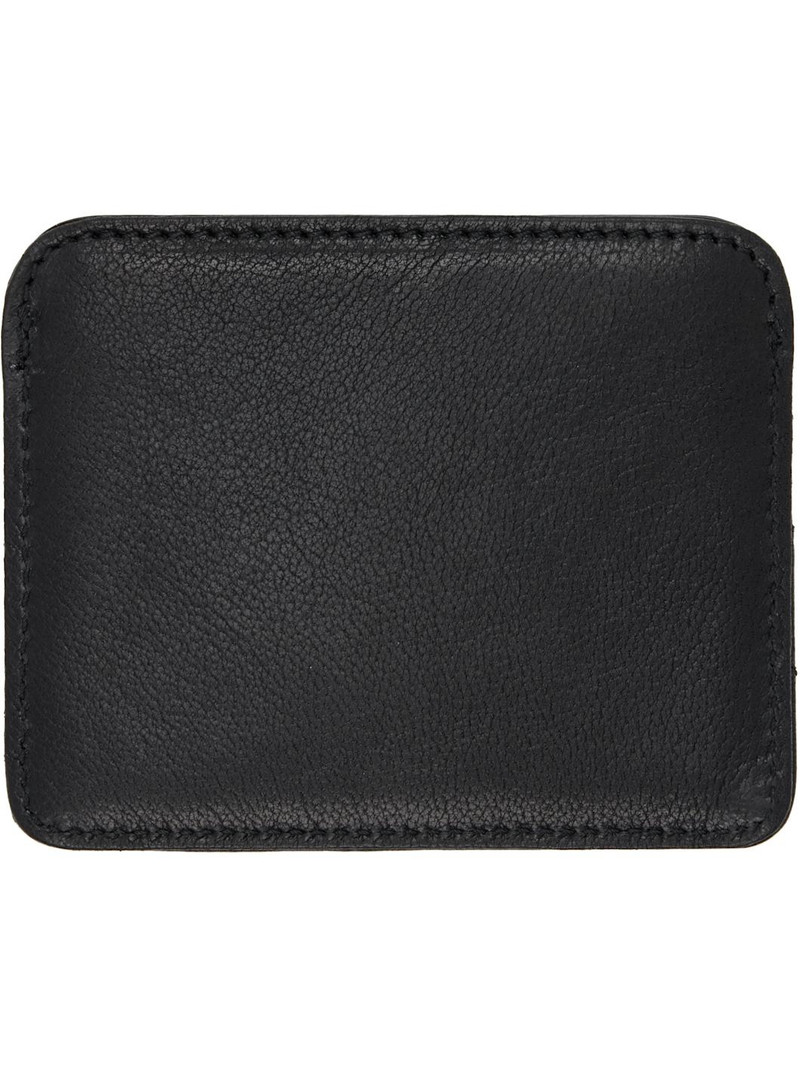 Vivienne Westwood Black Half Moon Flat Card Holder outlook