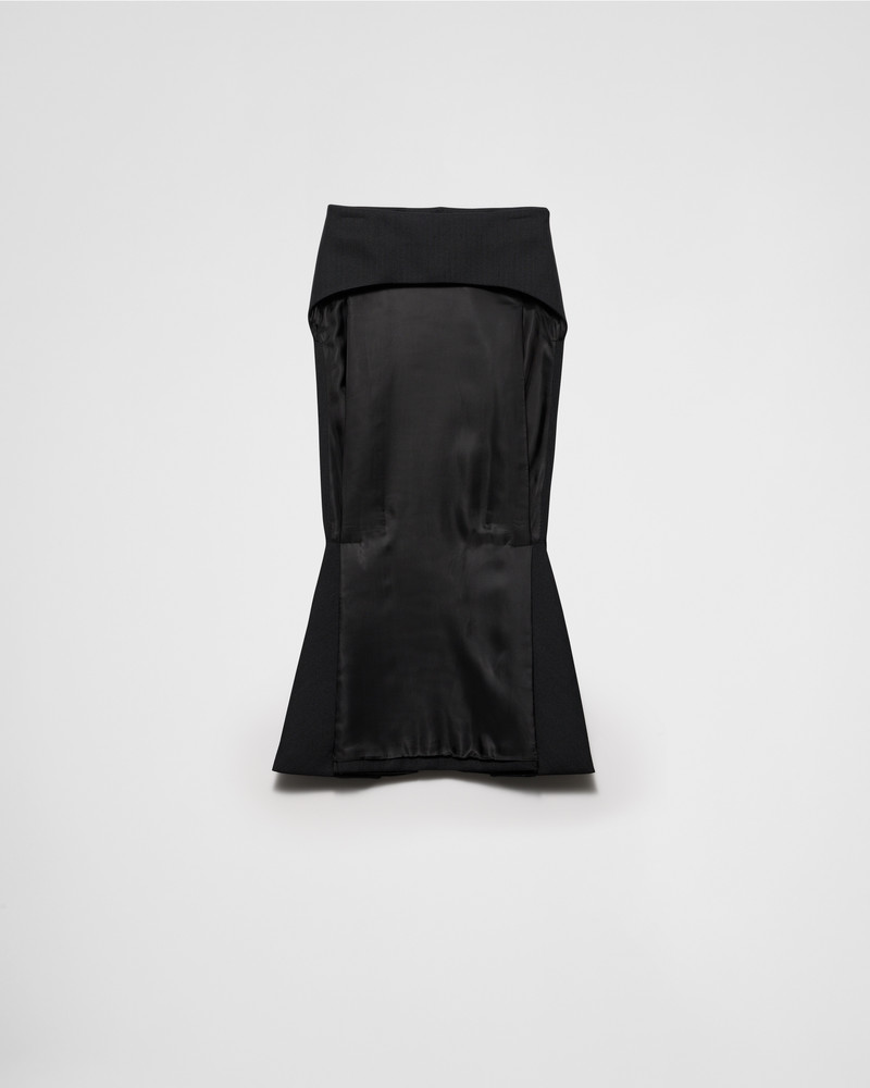 Deconstructed chevron midi-skirt 1