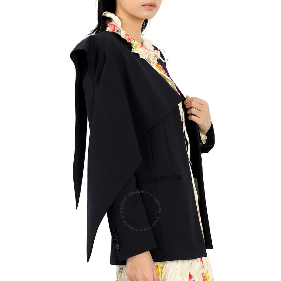 Off-White Ladies Black Formal Bandana Jacket, Brand Size 42 (US Size 8) - 2