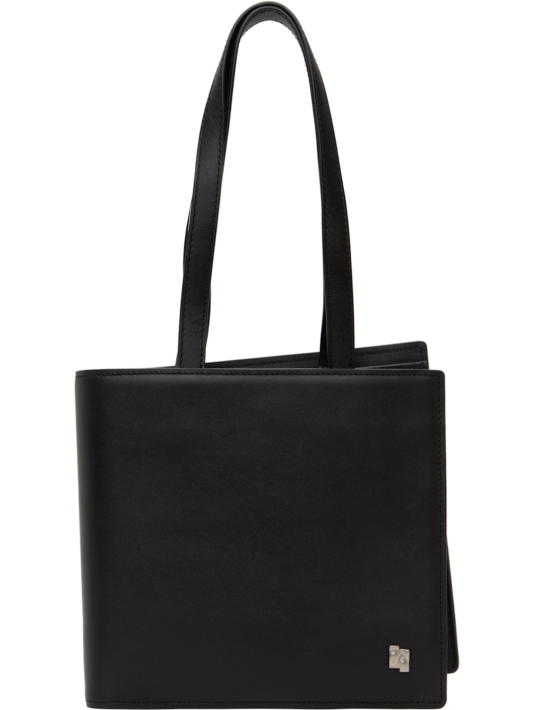 Black Leather Tote - 1