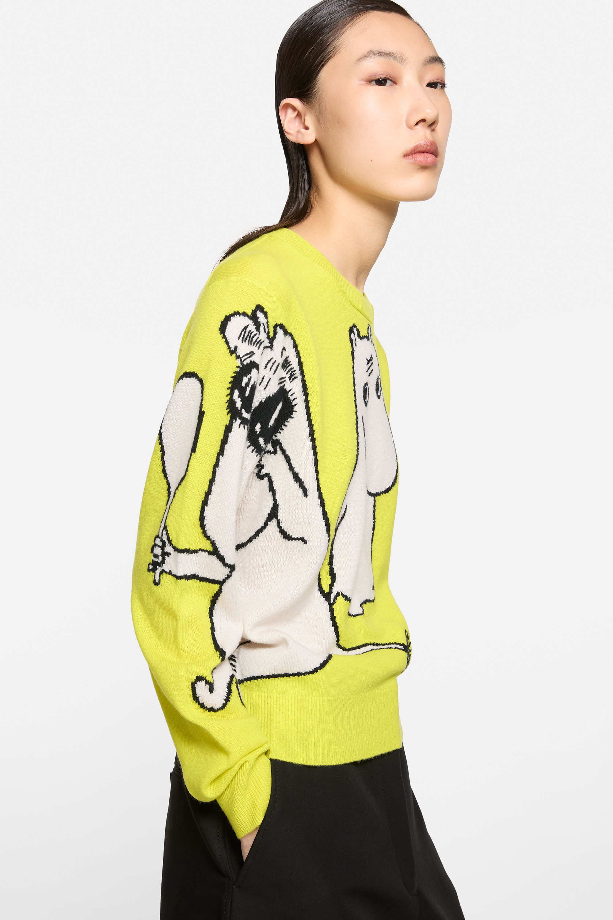 Jumper Acne Studios x Moomin - Neon yellow - 4