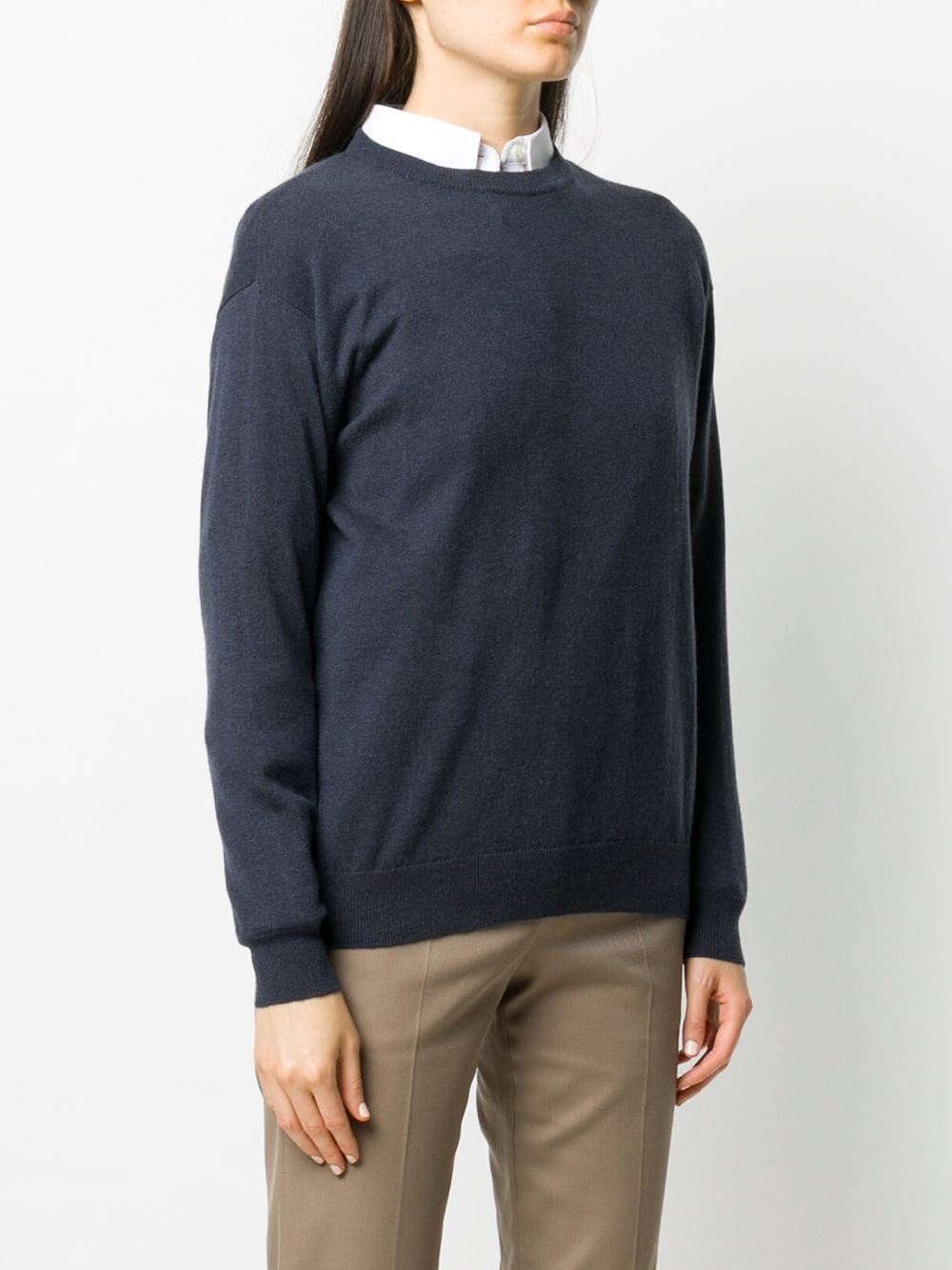 plain crew neck jumper - 3