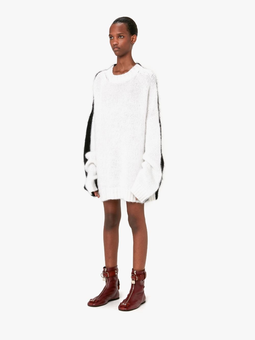COLOUR BLOCK CREWNECK JUMPER - 5
