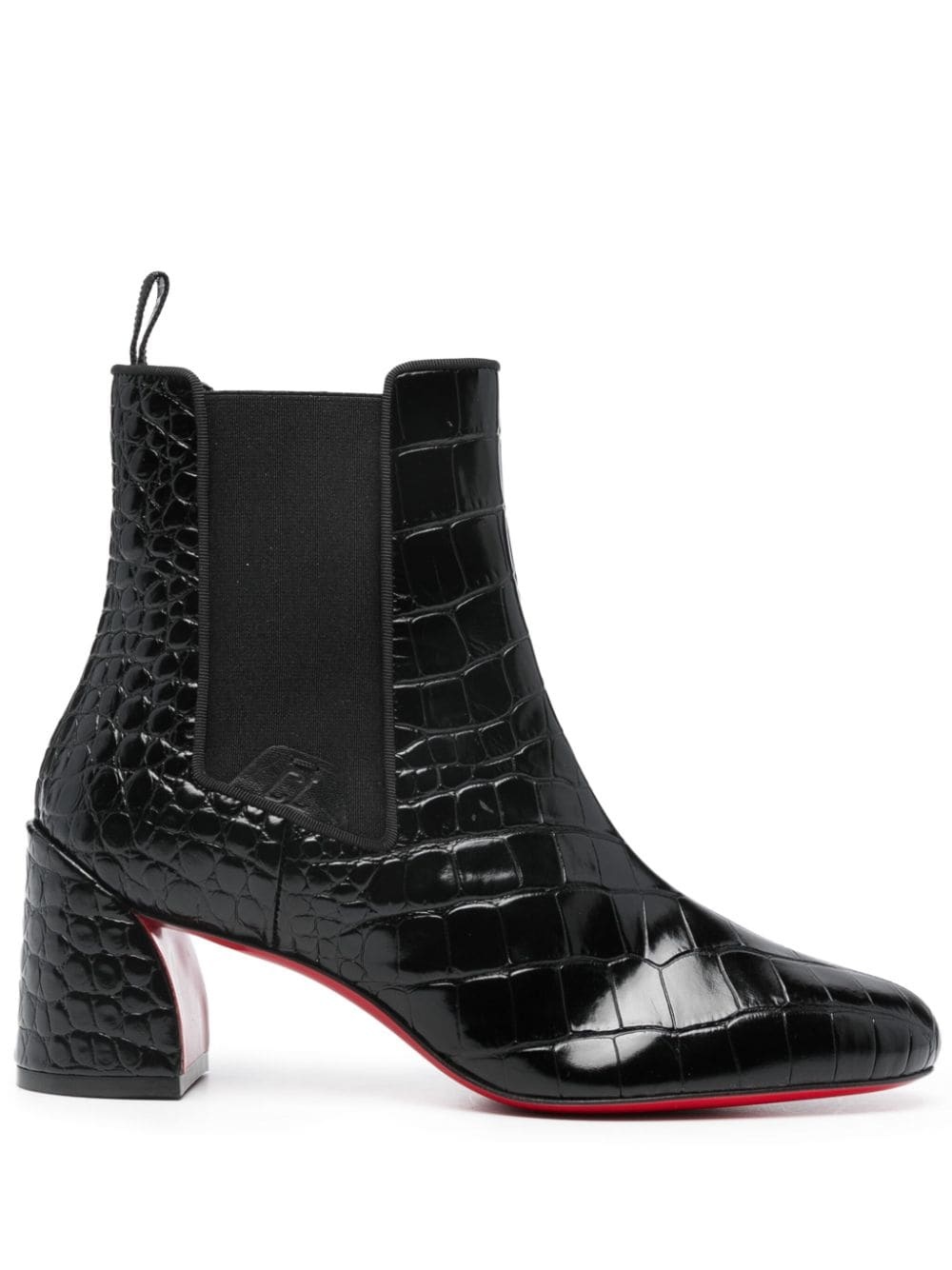 70mm leather ankle boots - 1