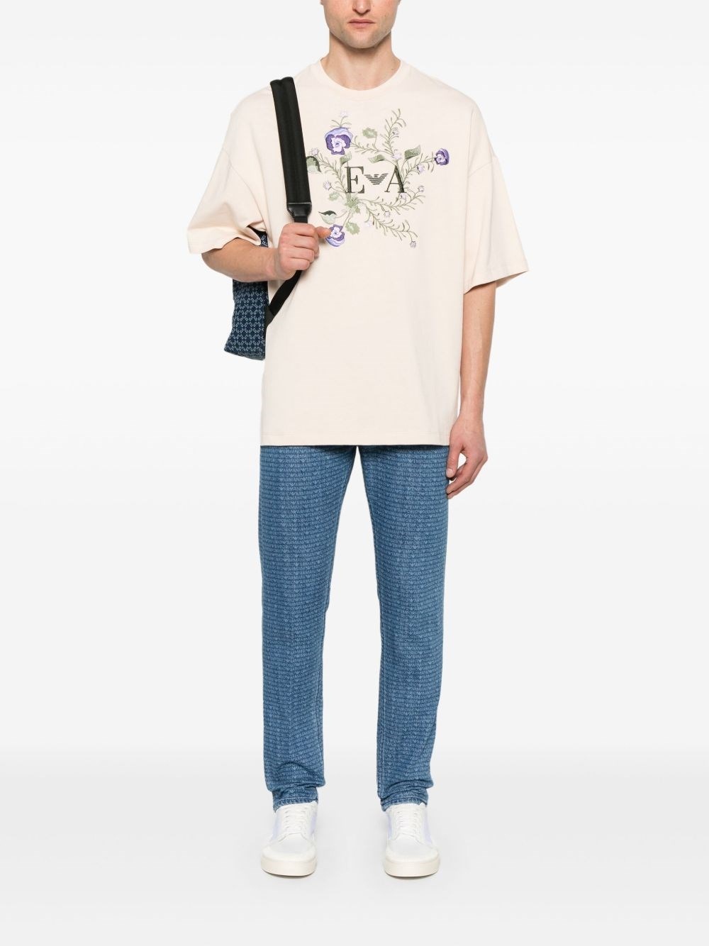 Allover logo denim jeans - 2