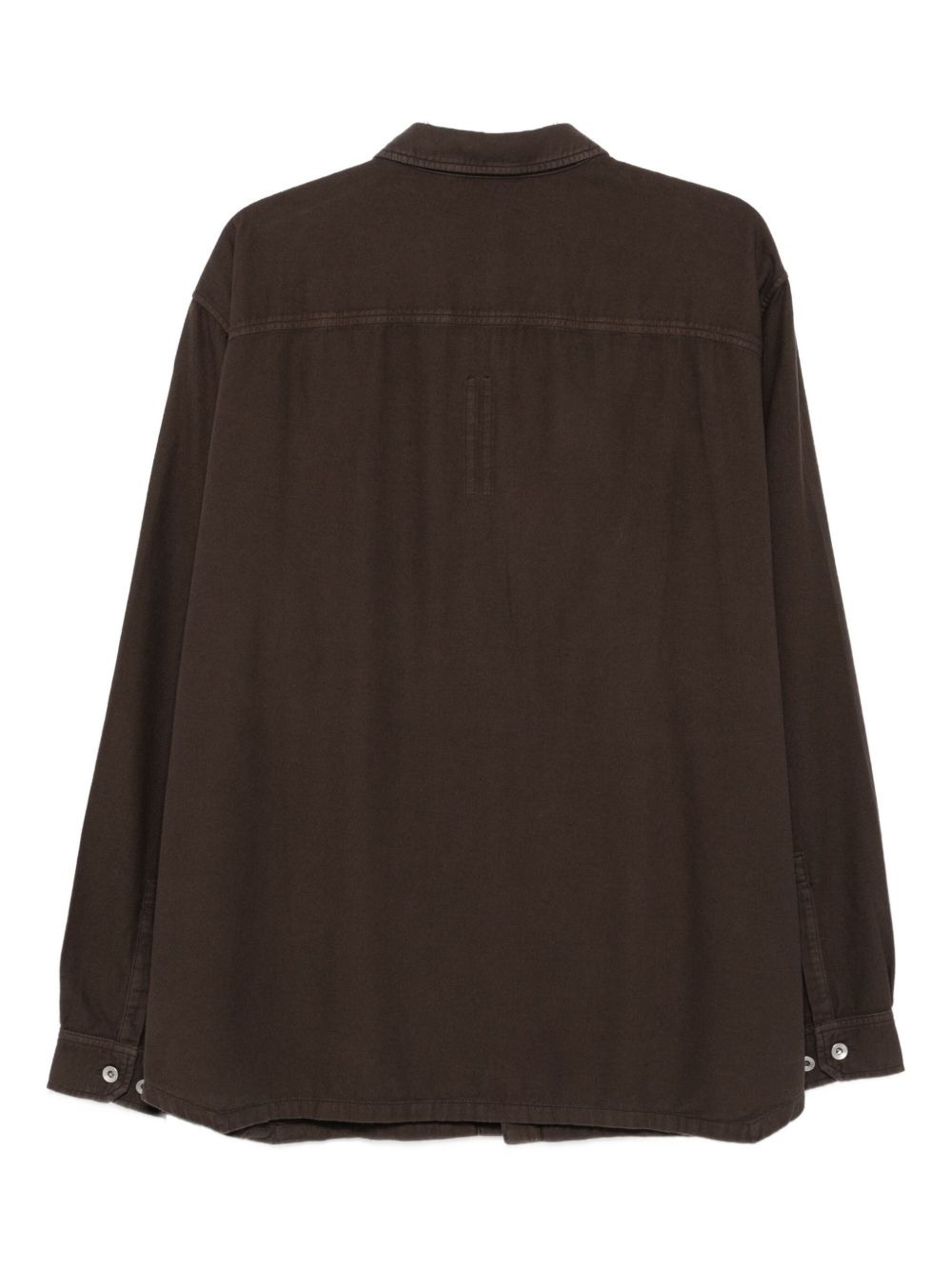 button-fastening pocket shirt - 2