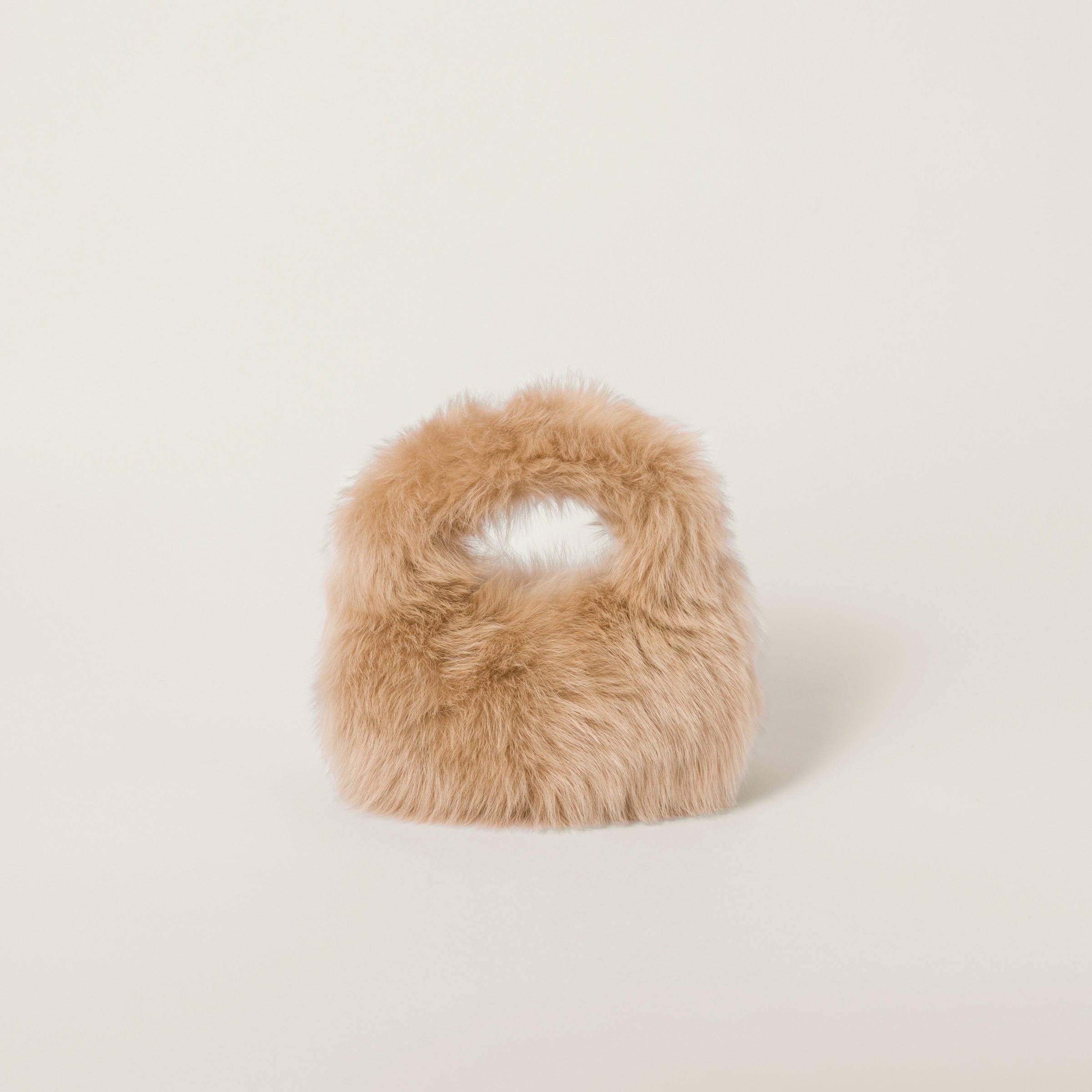 Wander shearling hobo bag with leather details - 3