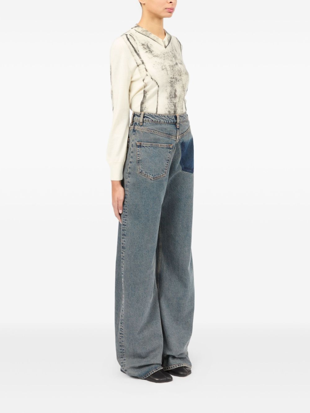 pocket-detail jeans - 3