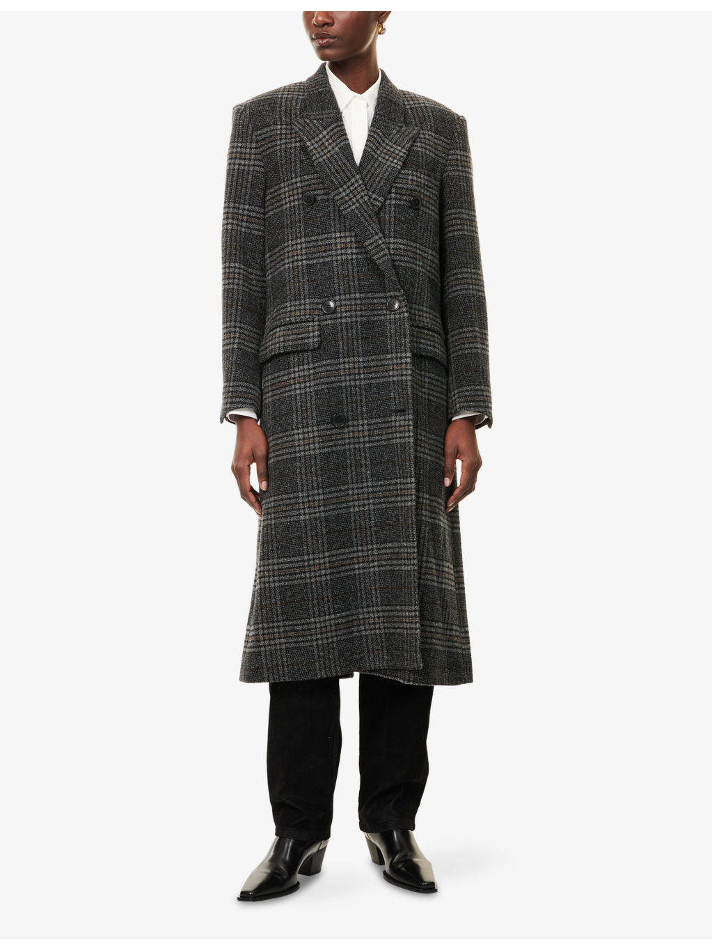Lexana Double-Breasted Wool Coat - 3