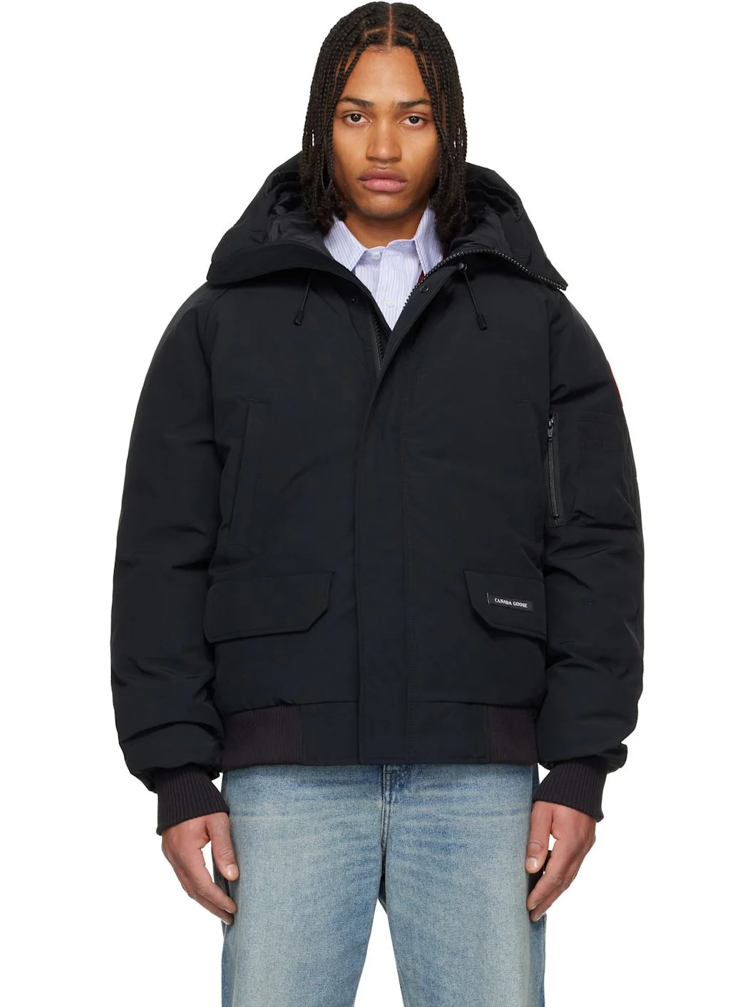 Black Chilliwack Bomber Down Jacket - 1