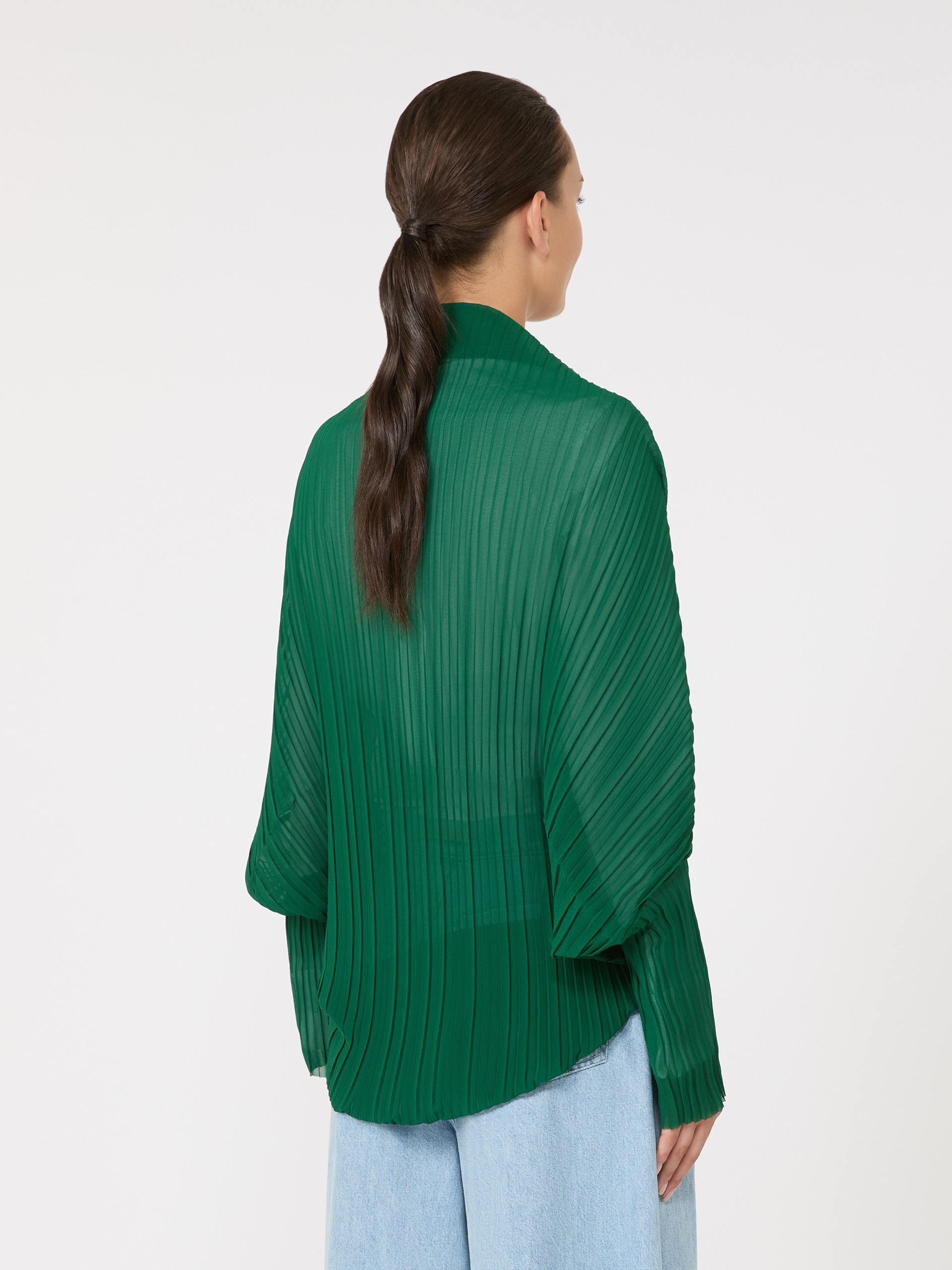 VESUVIO Pleated fabric shrug - 3