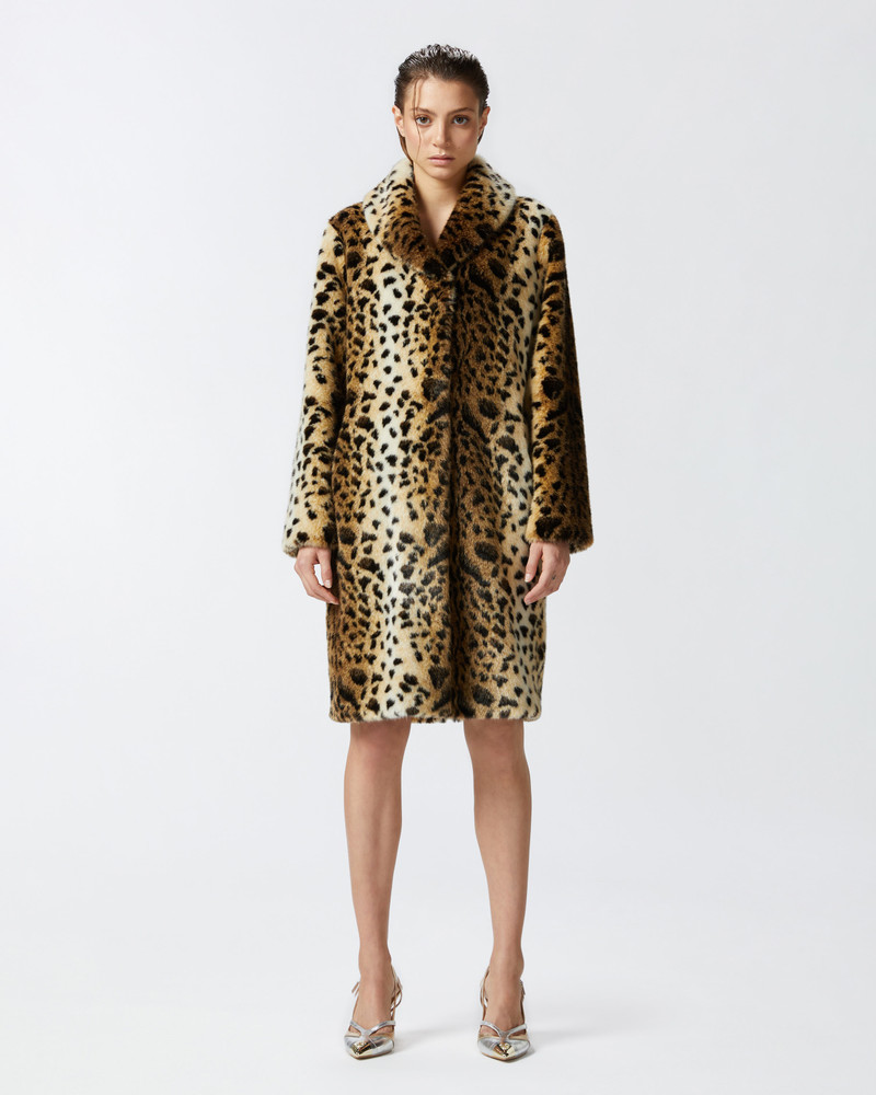 PINKO SPOTTED FUR EFFECT COAT outlook