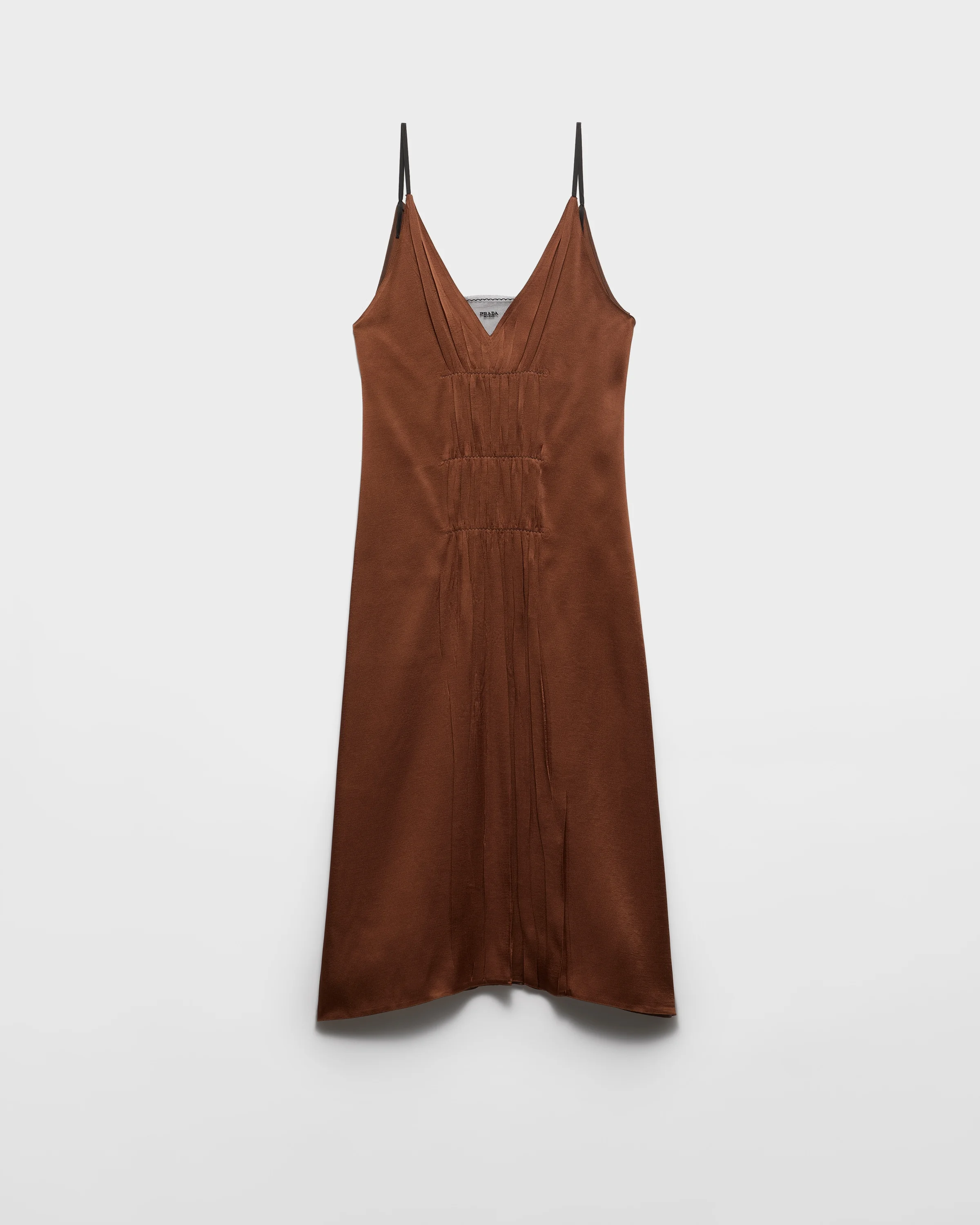 Satin crepe dress - 1