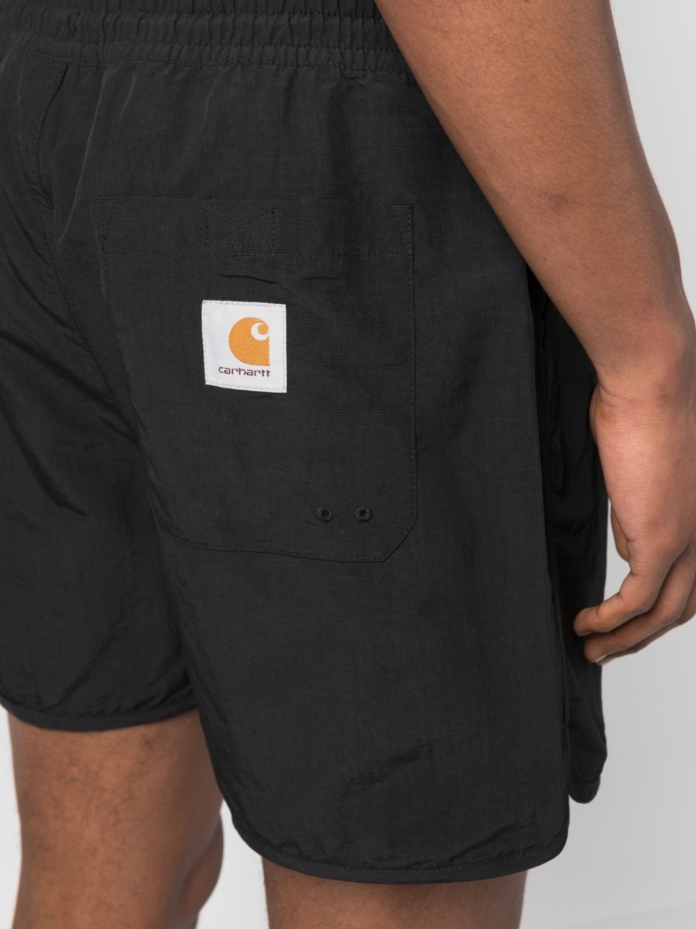 logo-patch drawstring shorts - 5