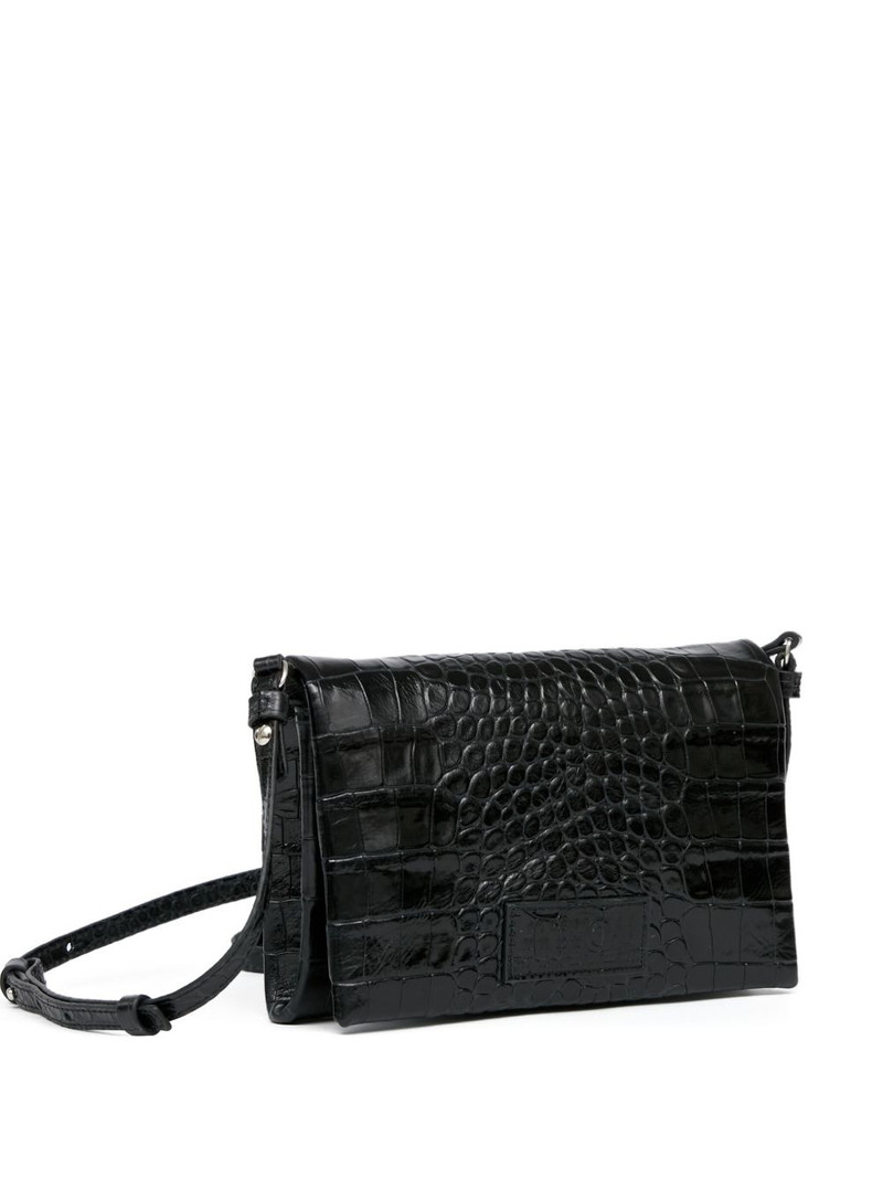 small croco-embossed shoulder bag 3