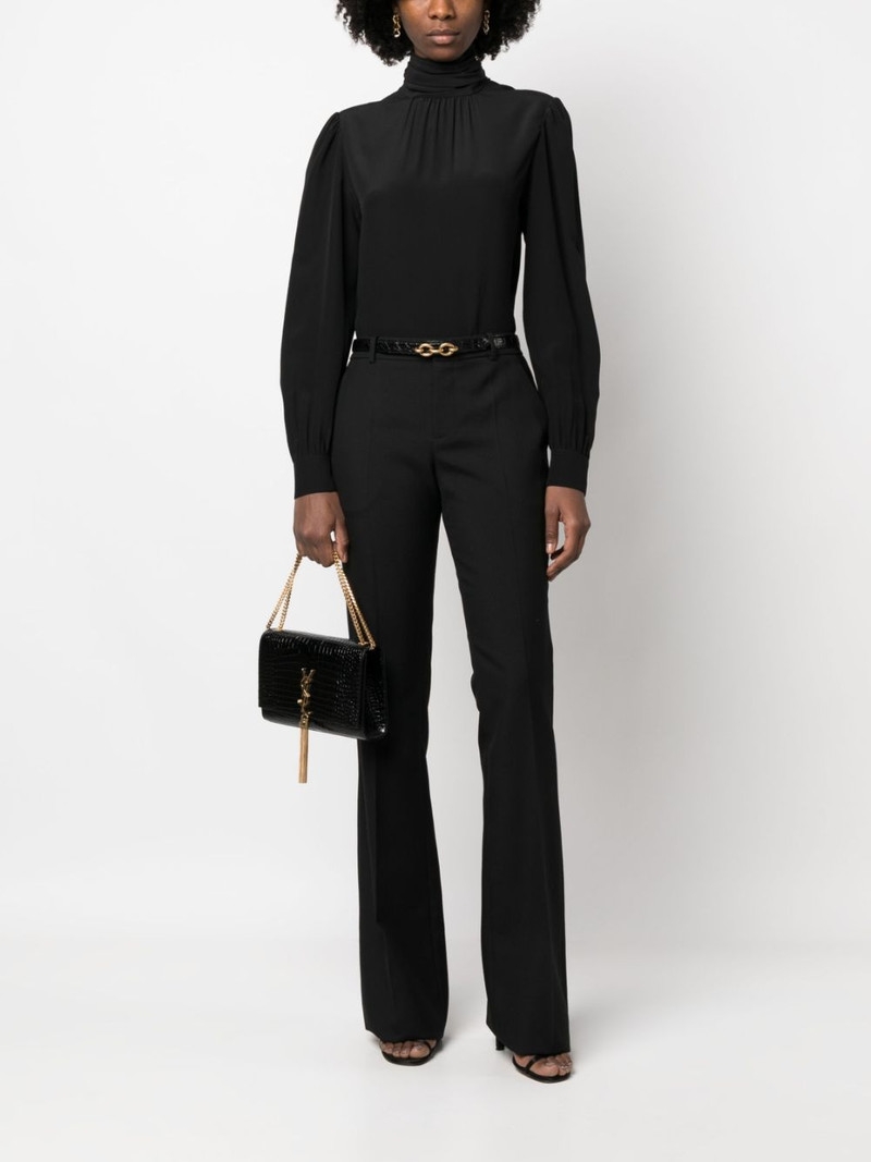 SAINT LAURENT high-waist flared trousers outlook