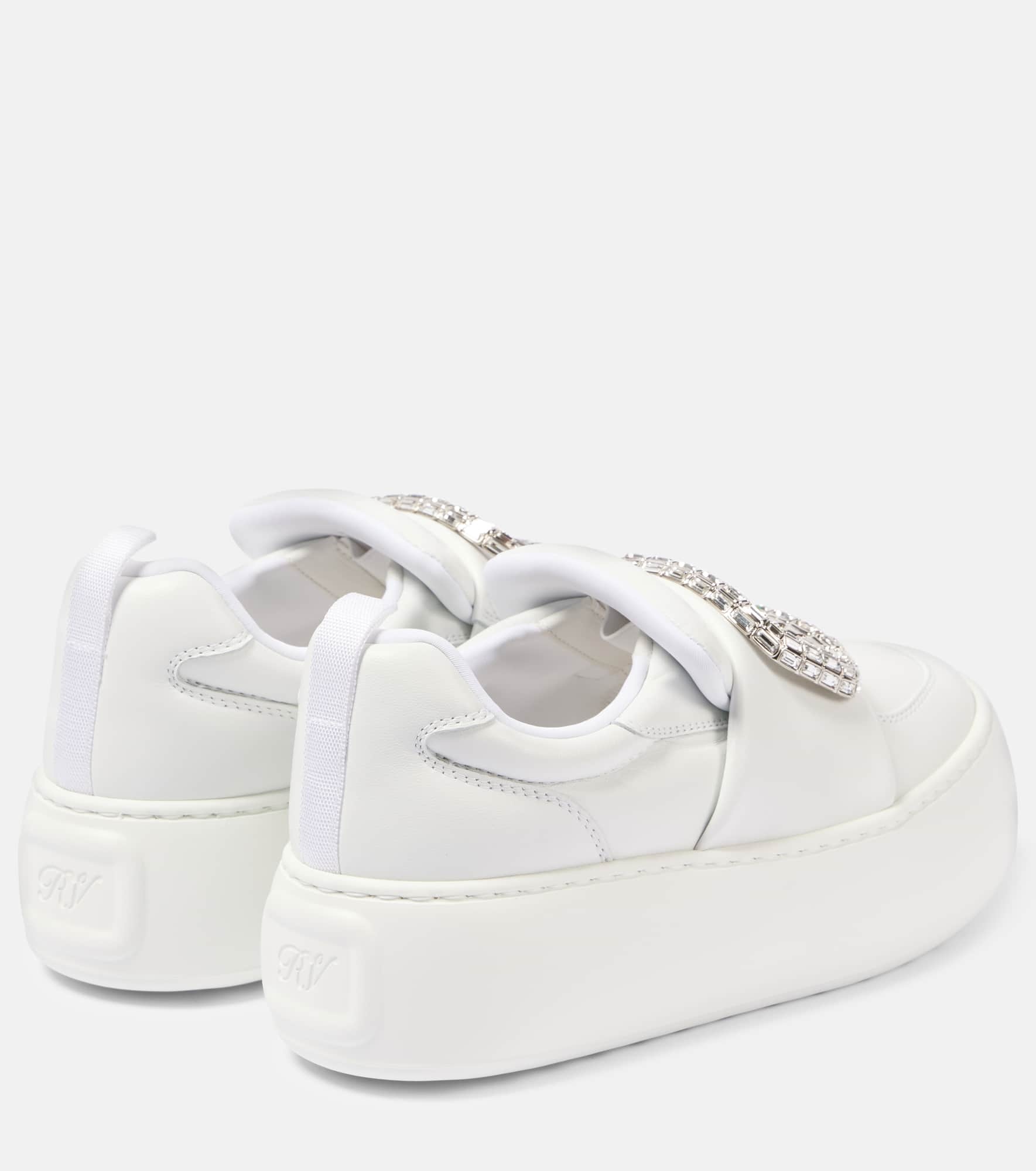 Viv' Up embellished leather sneakers - 2