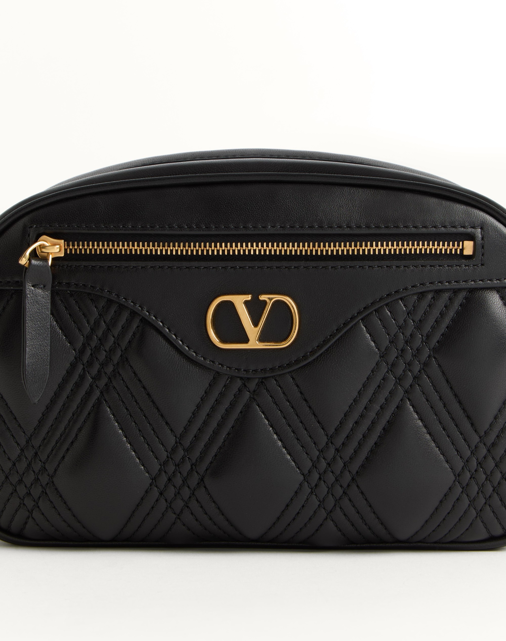 VALENTINO GARAVANI QUILTIE 67 MEDIUM SHOULDER BAG IN QUILTED NAPPA LEATHER - 8