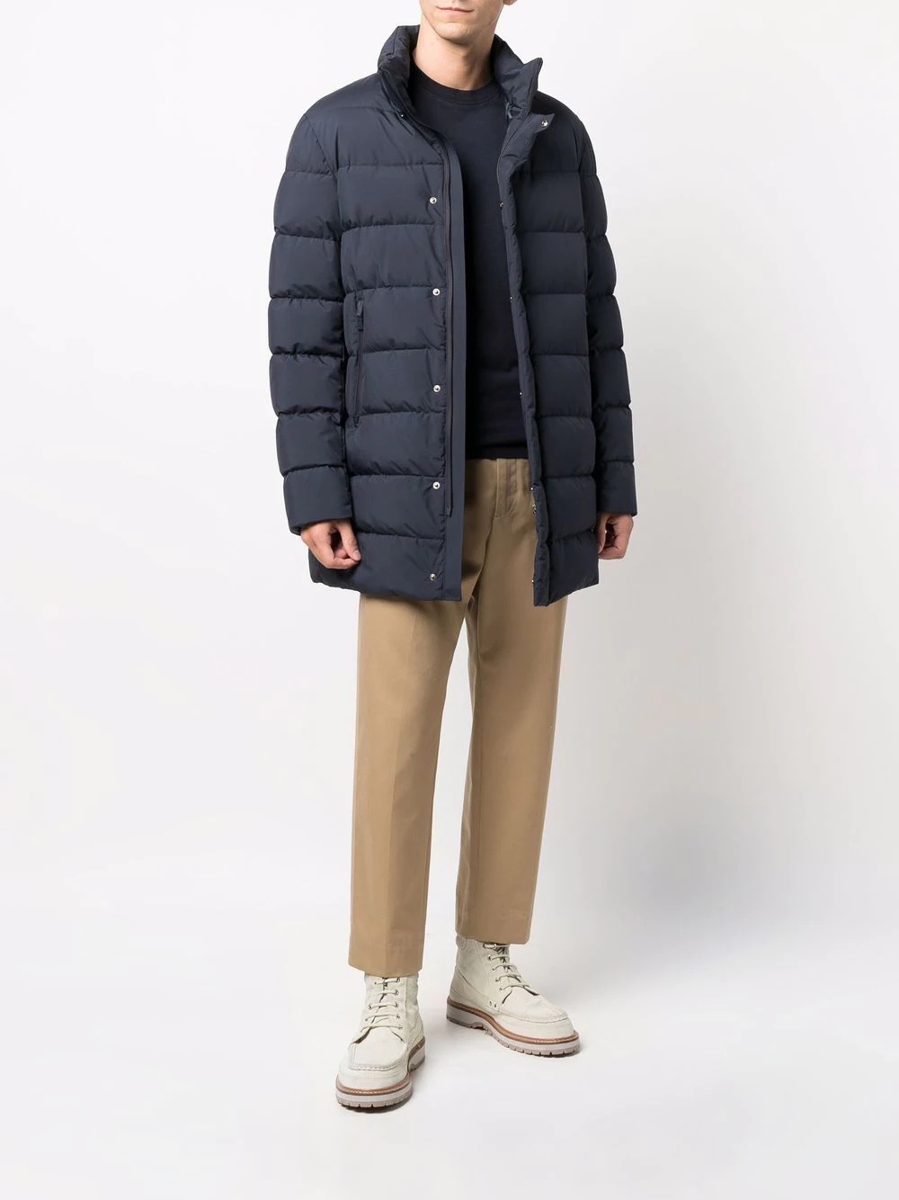 zipped padded coat - 2