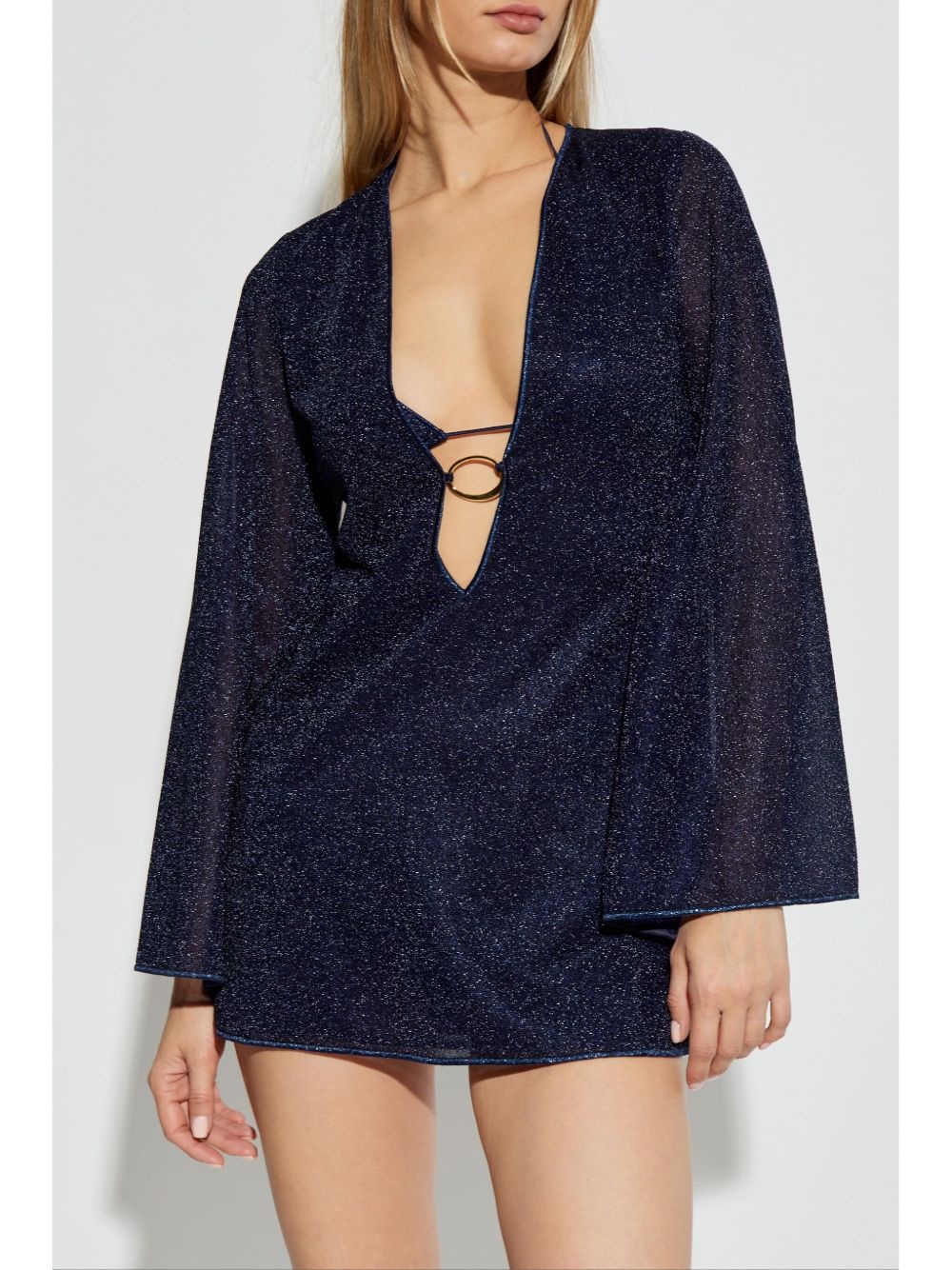 lurex mini dress - 3