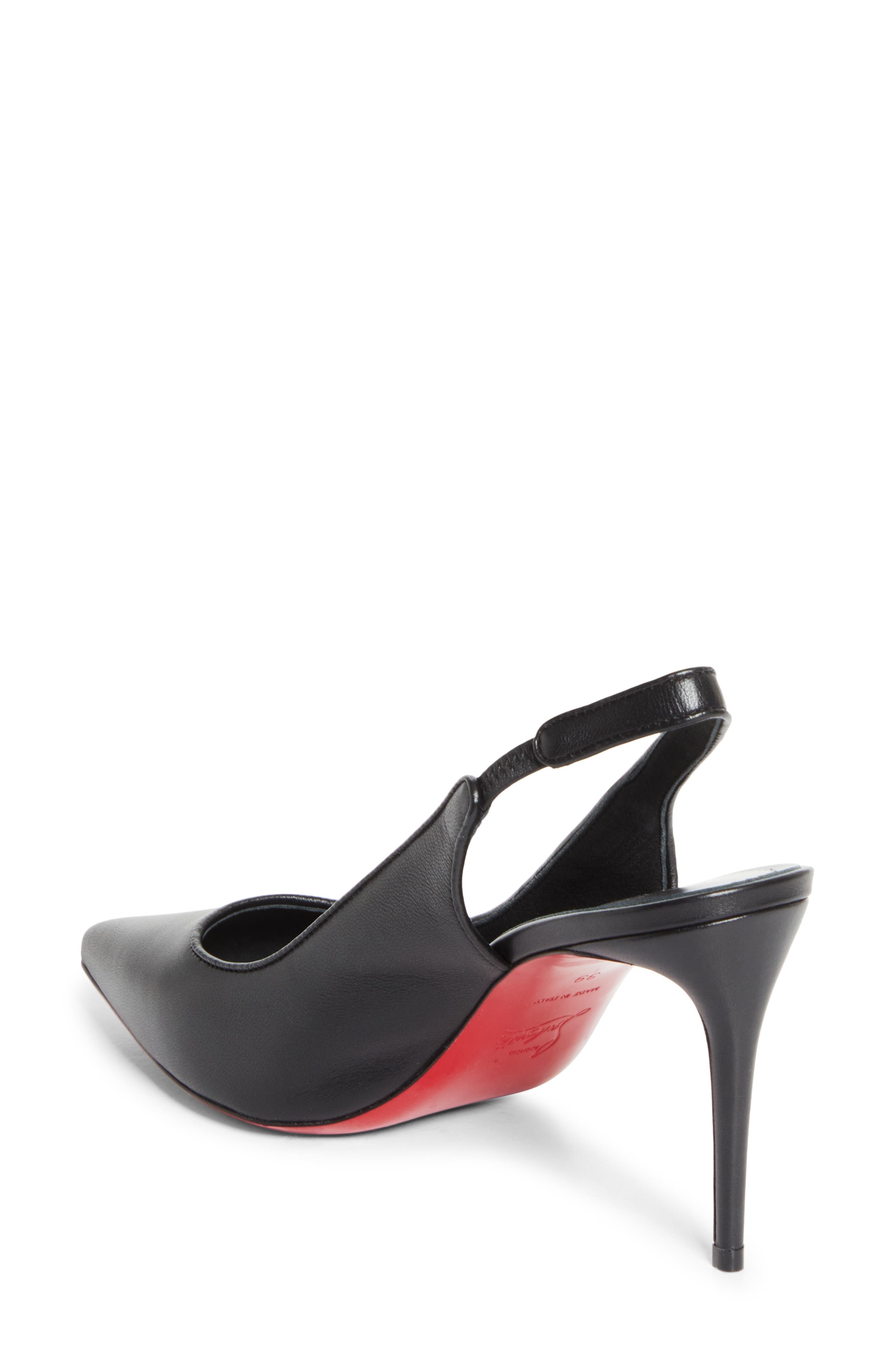 Christian Louboutin Sporty Kate Slingback Pump in Black/Lin Black at Nordstrom - 2