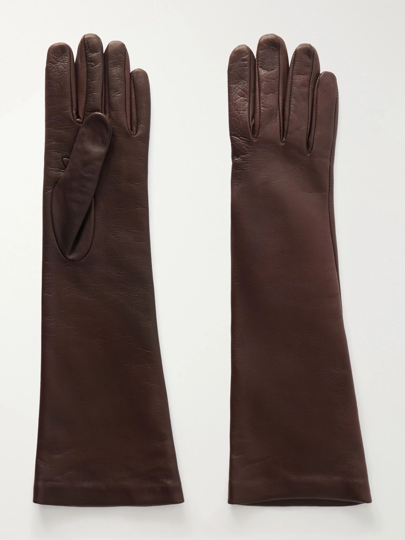 Park leather gloves Dark brown - 1