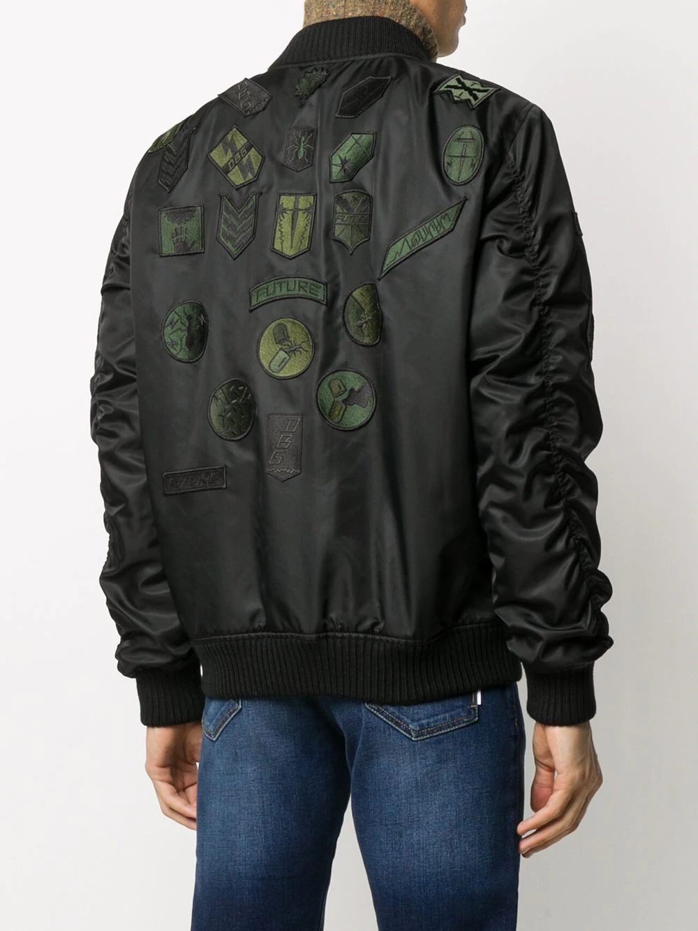 patch detail bomber jacket - 4