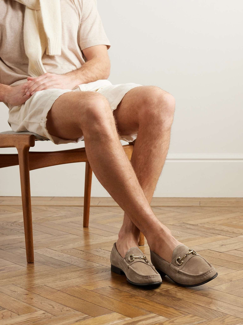 Brunello Cucinelli Suede loafers with bit outlook