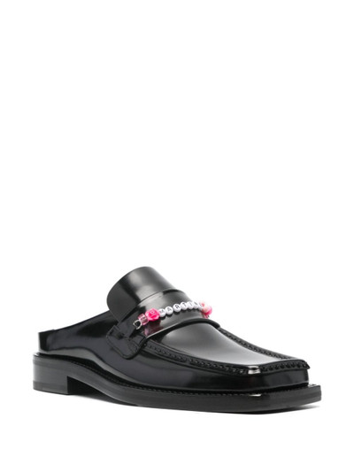 Martine Rose bead chain leather loafers outlook
