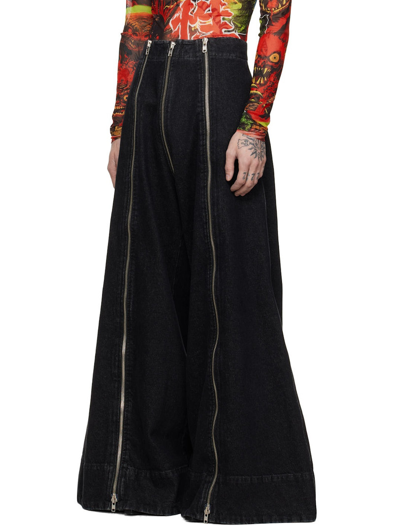 LU'U DAN Black Flight Jeans outlook