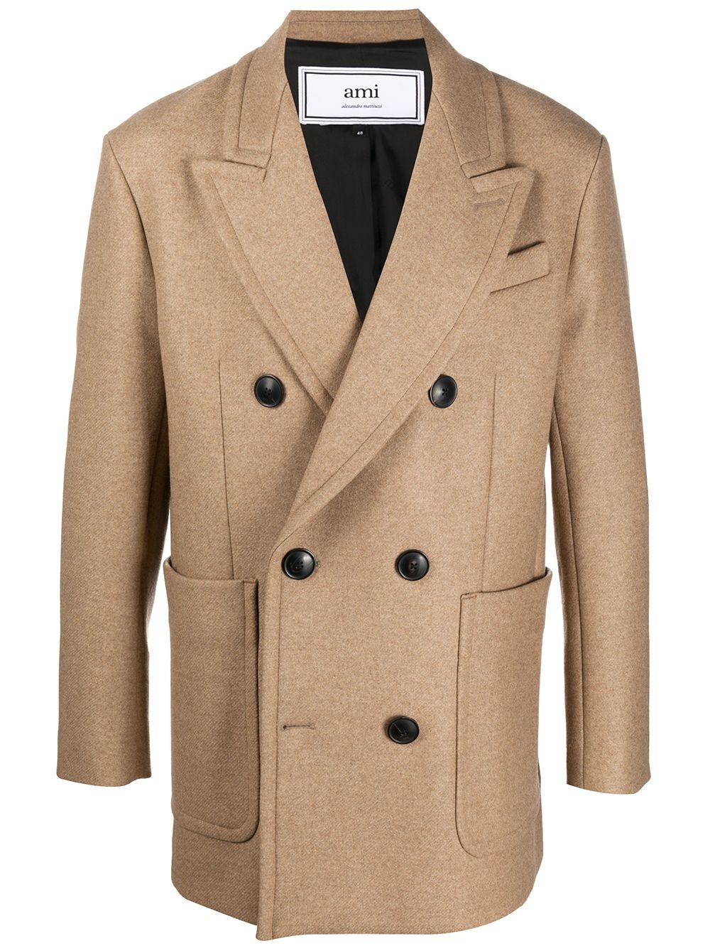 double-breasted short coat - 1