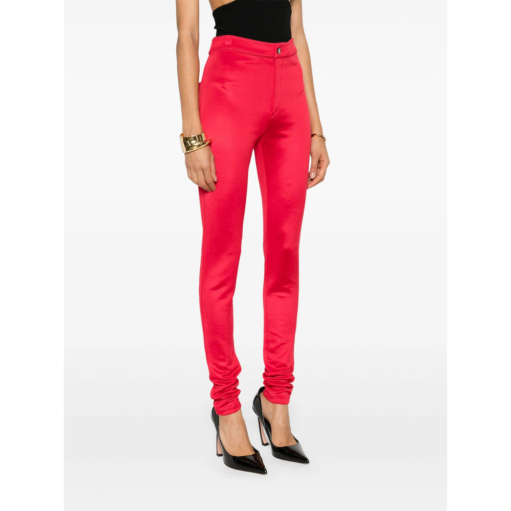 Saint Laurent Red Trousers - Skinny Trousers Women - 4