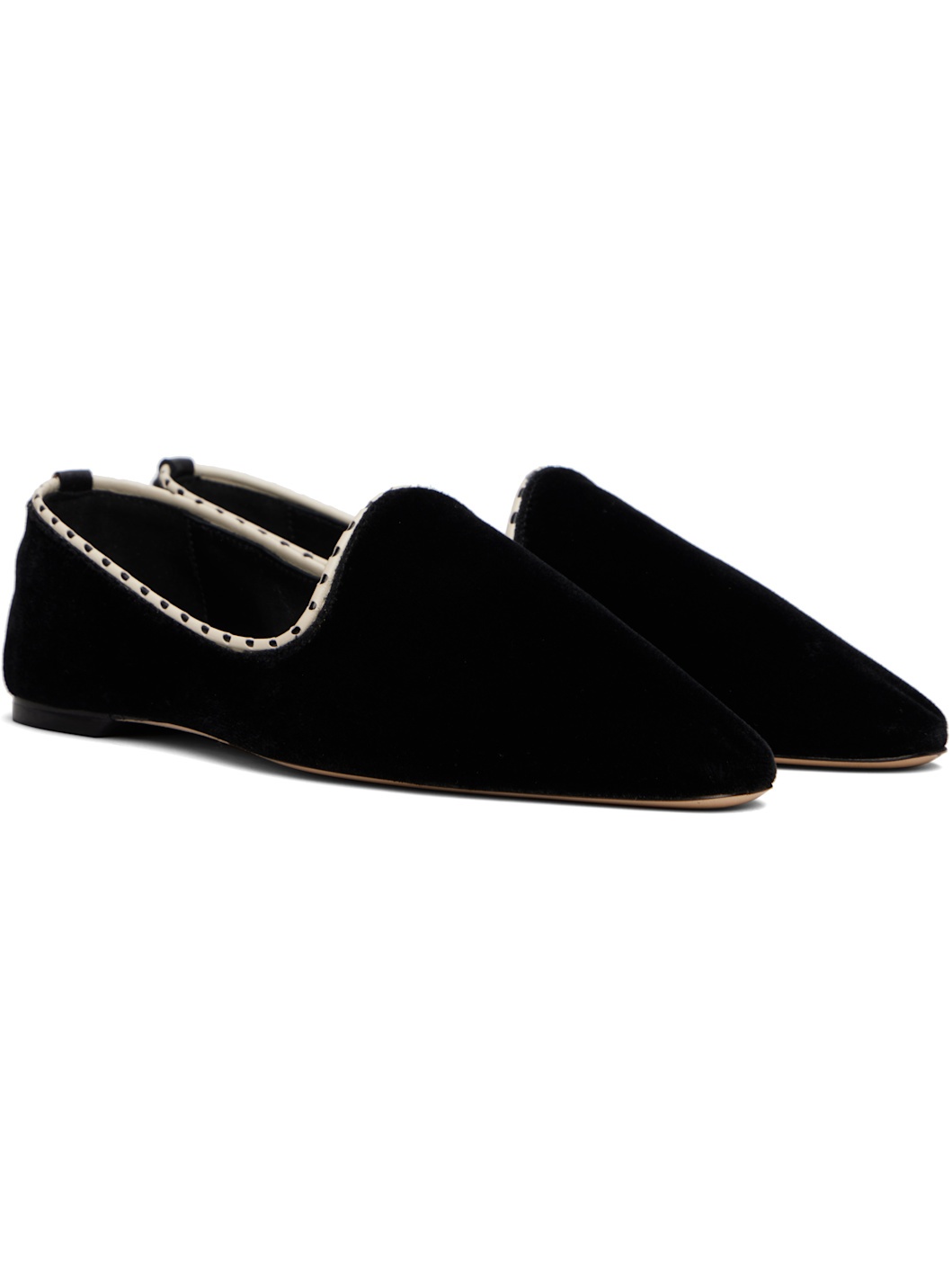 Black Velvet Venetian Slippers - 4