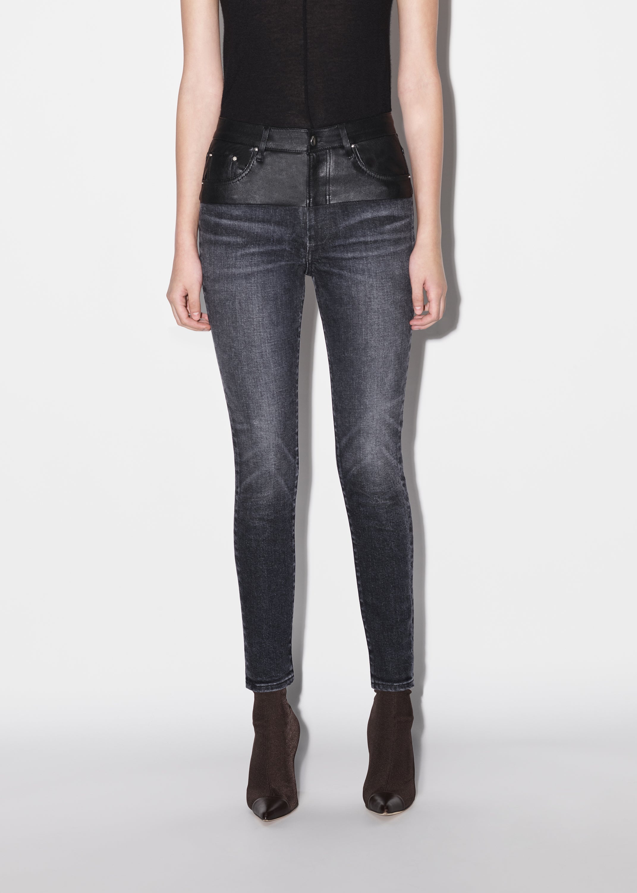 HYBRID SKINNY W/ LEATHER - 3