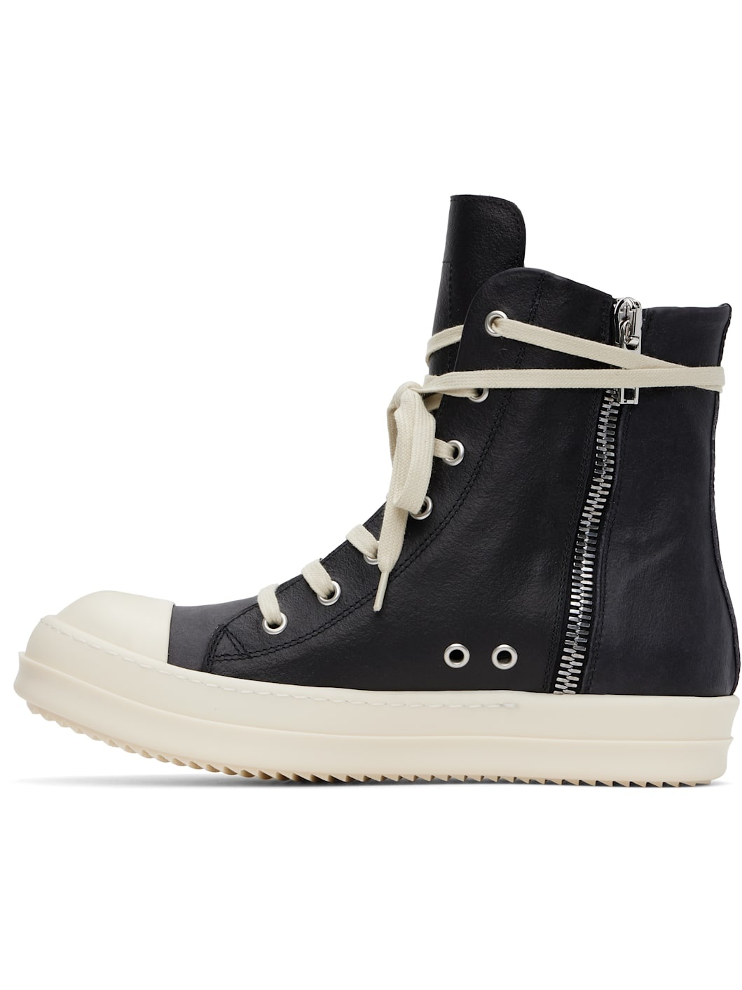 Black Hollywood Leather Sneakers - 3