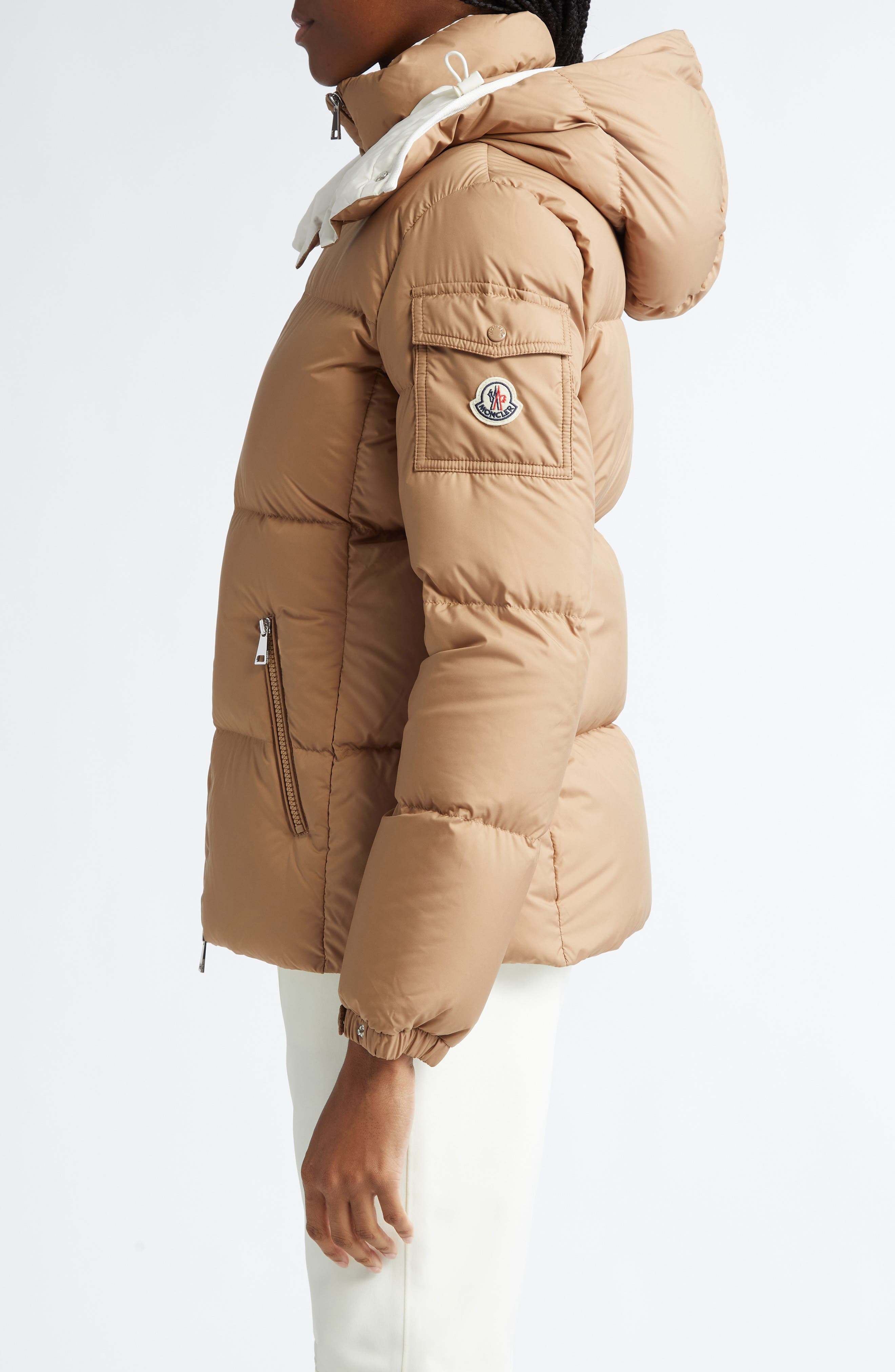Moncler Fourmines Down Puffer Jacket in Light Beige at Nordstrom - 3