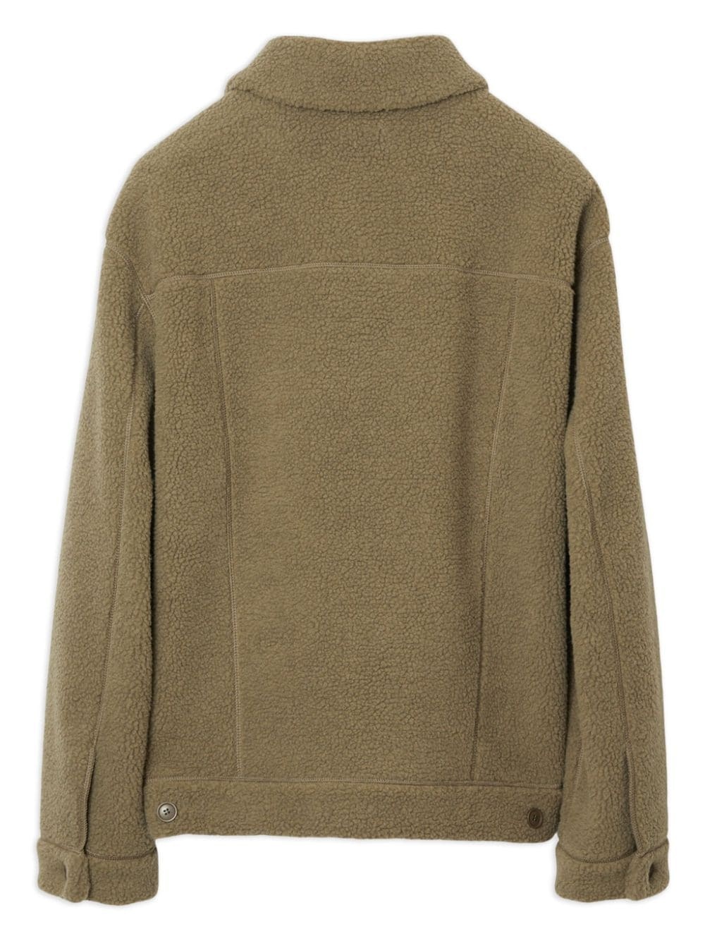 long-sleeve fleece overshirt - 6