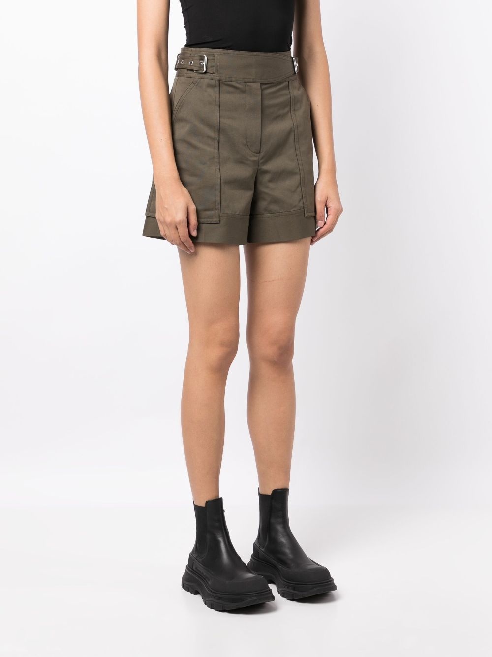 Utility cotton cargo shorts - 3