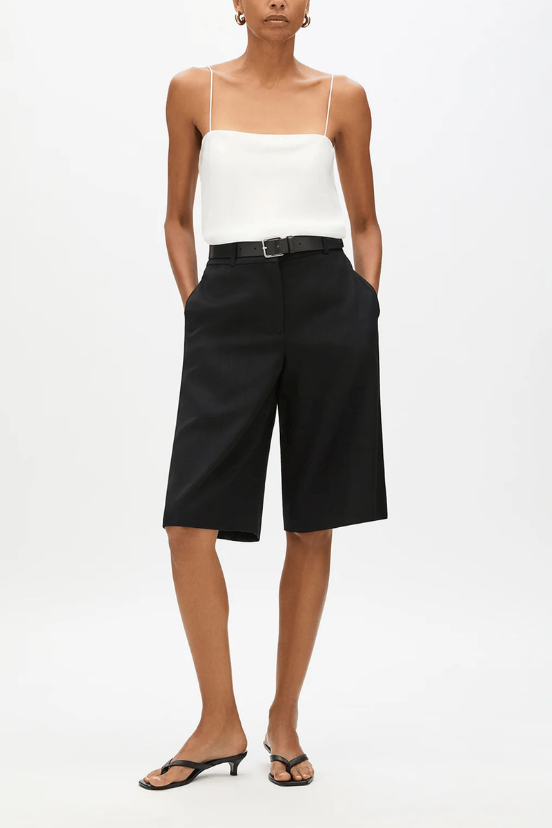 Another Tomorrow Bermuda Short in Black outlook