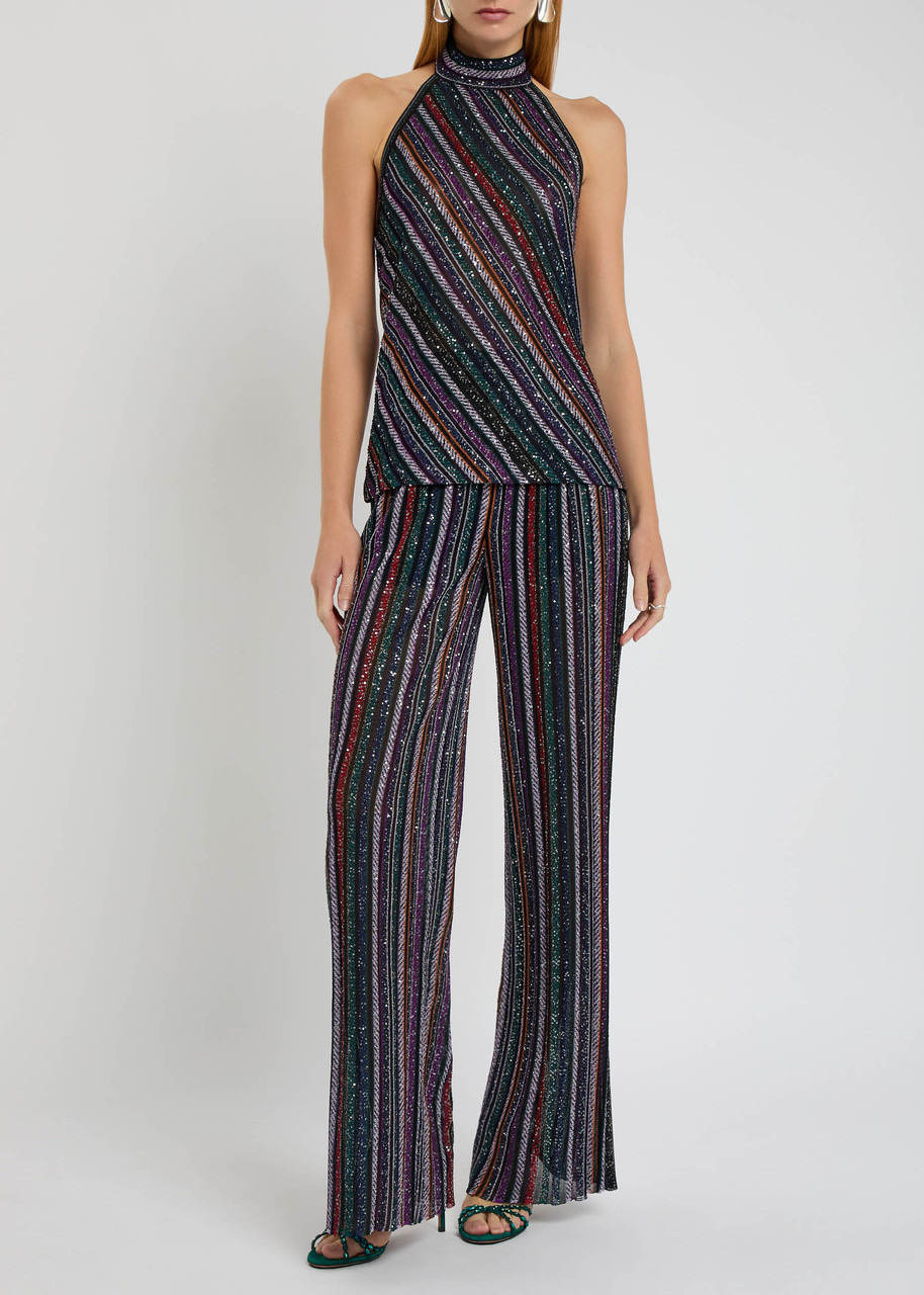 Missoni Striped Fine-knit Trousers - 4
