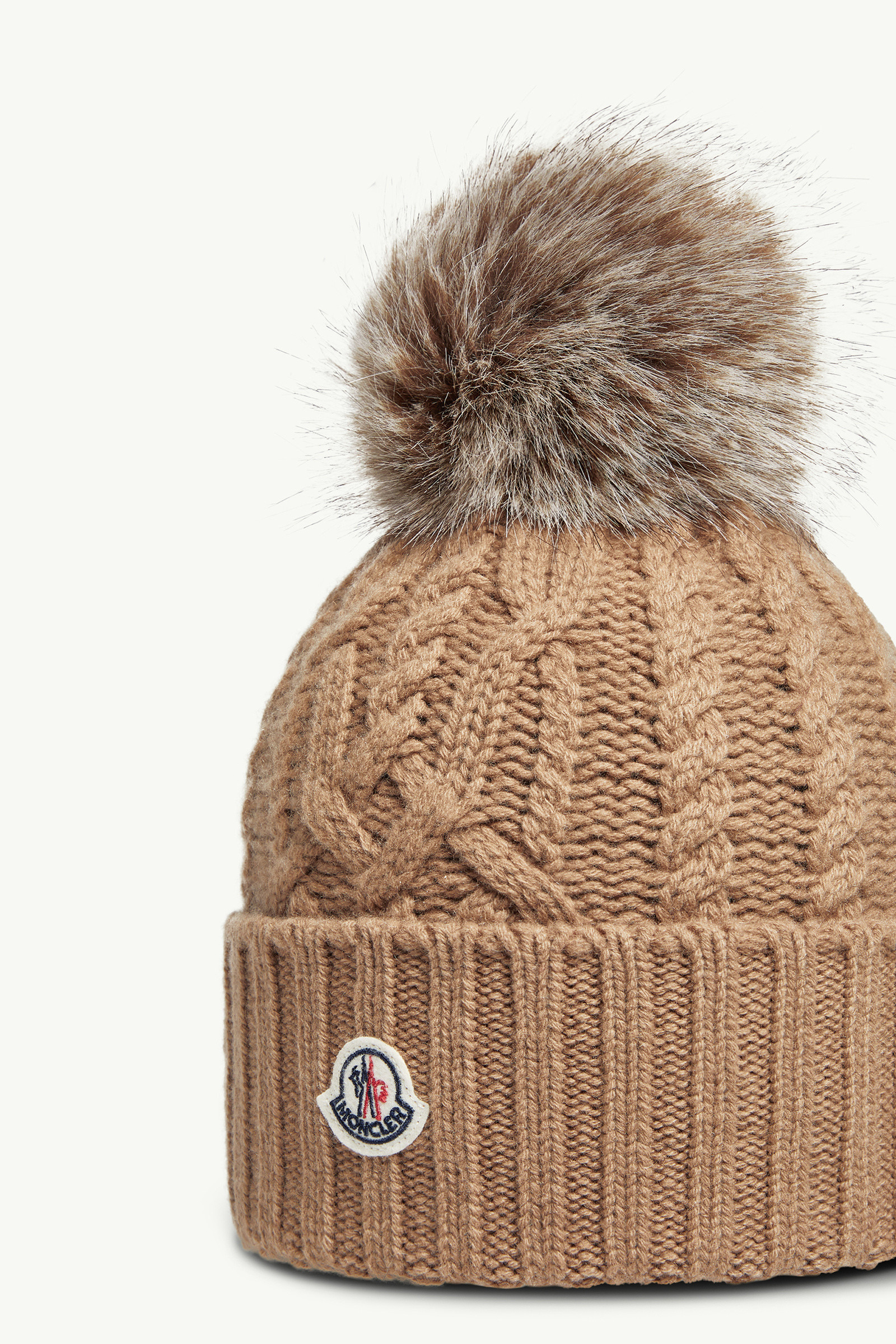 Cashmere Blend Beanie with Pom Pom - 3